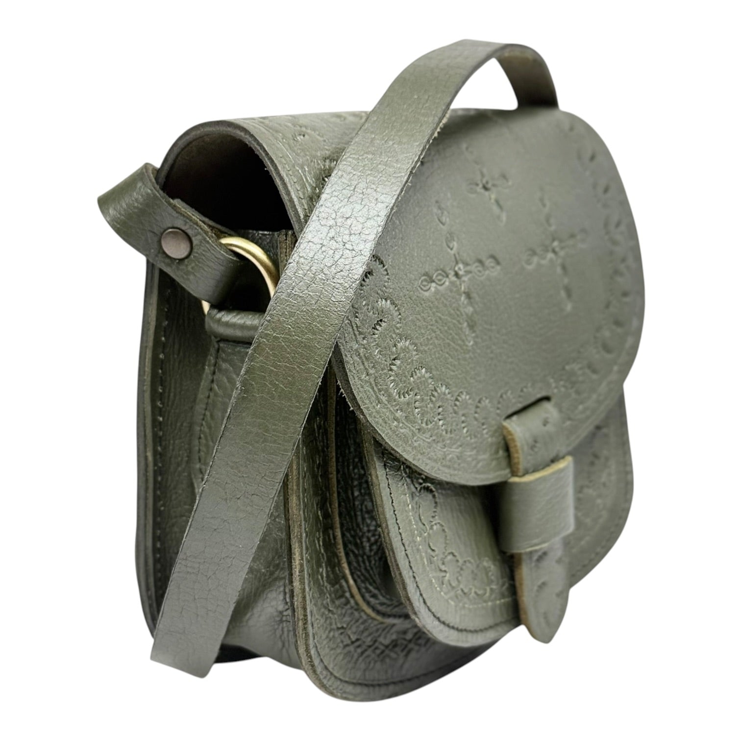 Maya Marteller Leather Saddle Bag