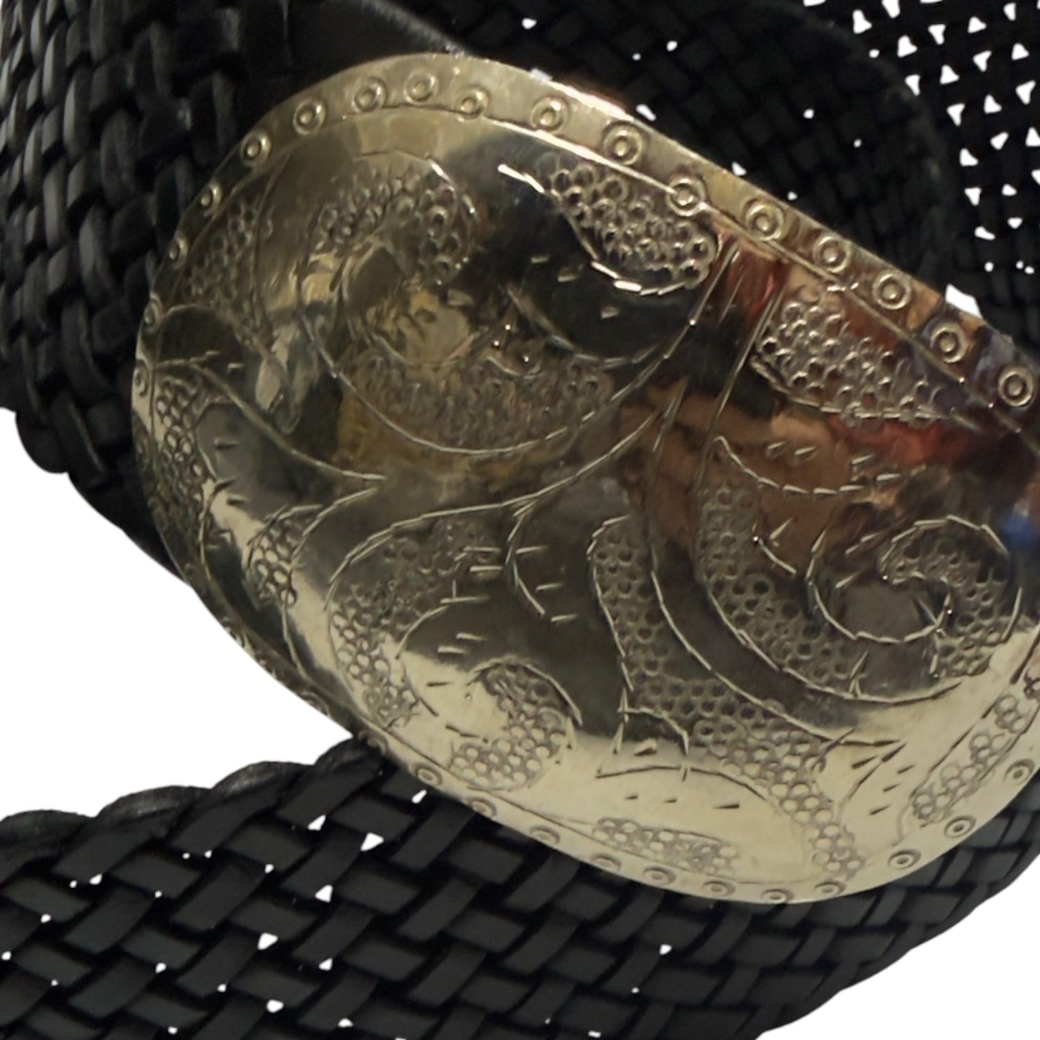Ceinture Concho en cuir faite à la main
