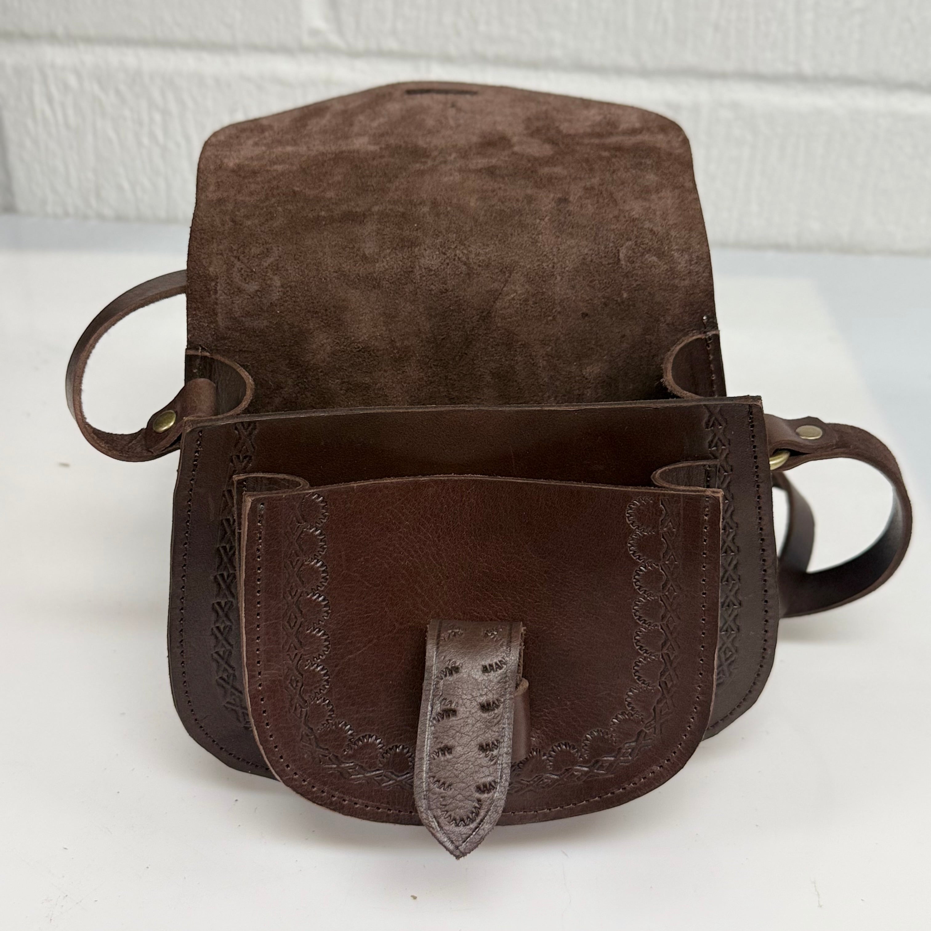Maya Marteller Leather Saddle Bag