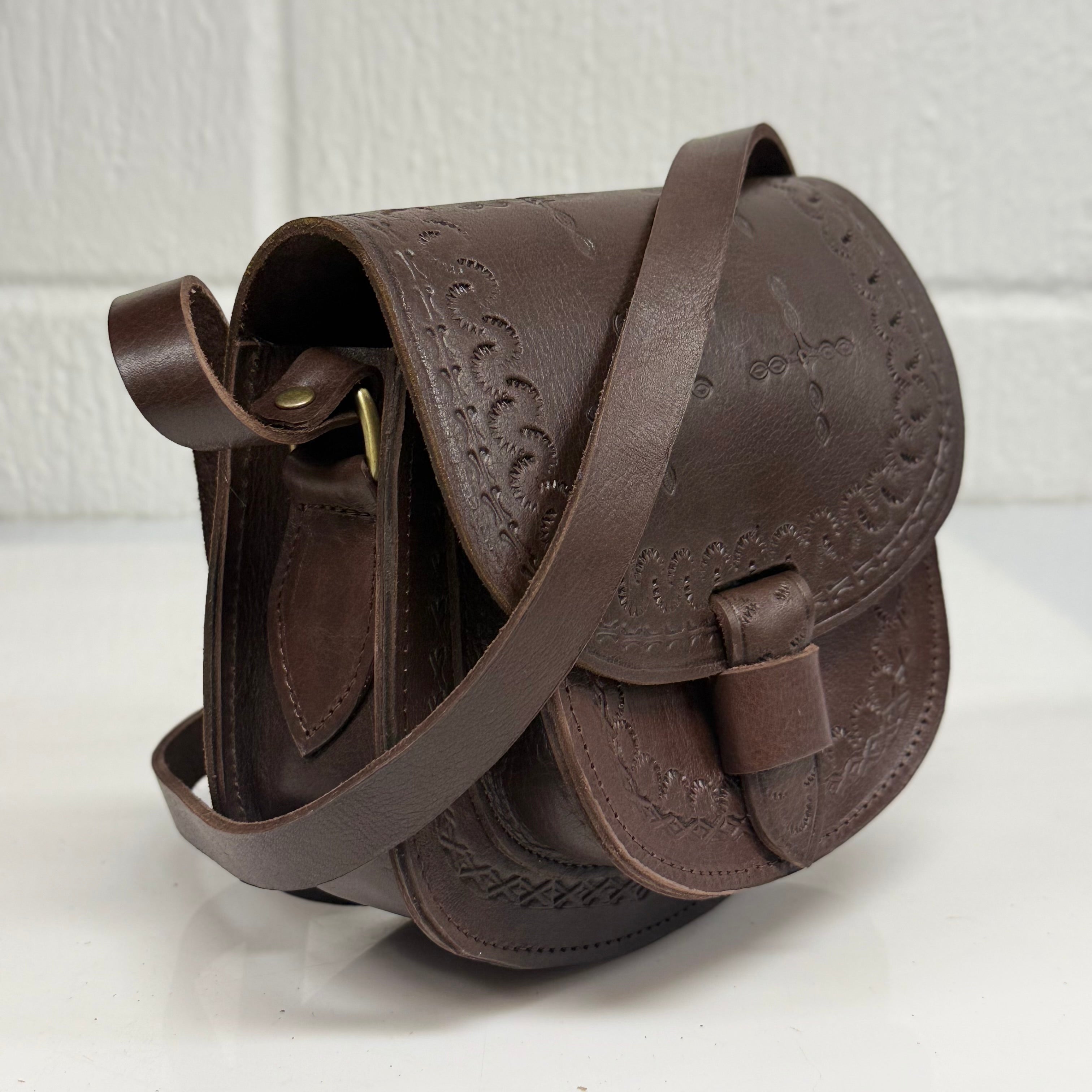 Maya Marteller Leather Saddle Bag