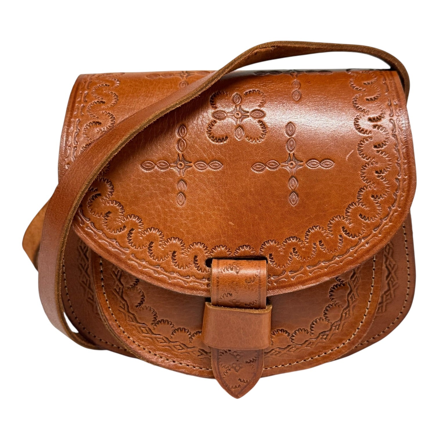 Maya Marteller Leather Saddle Bag