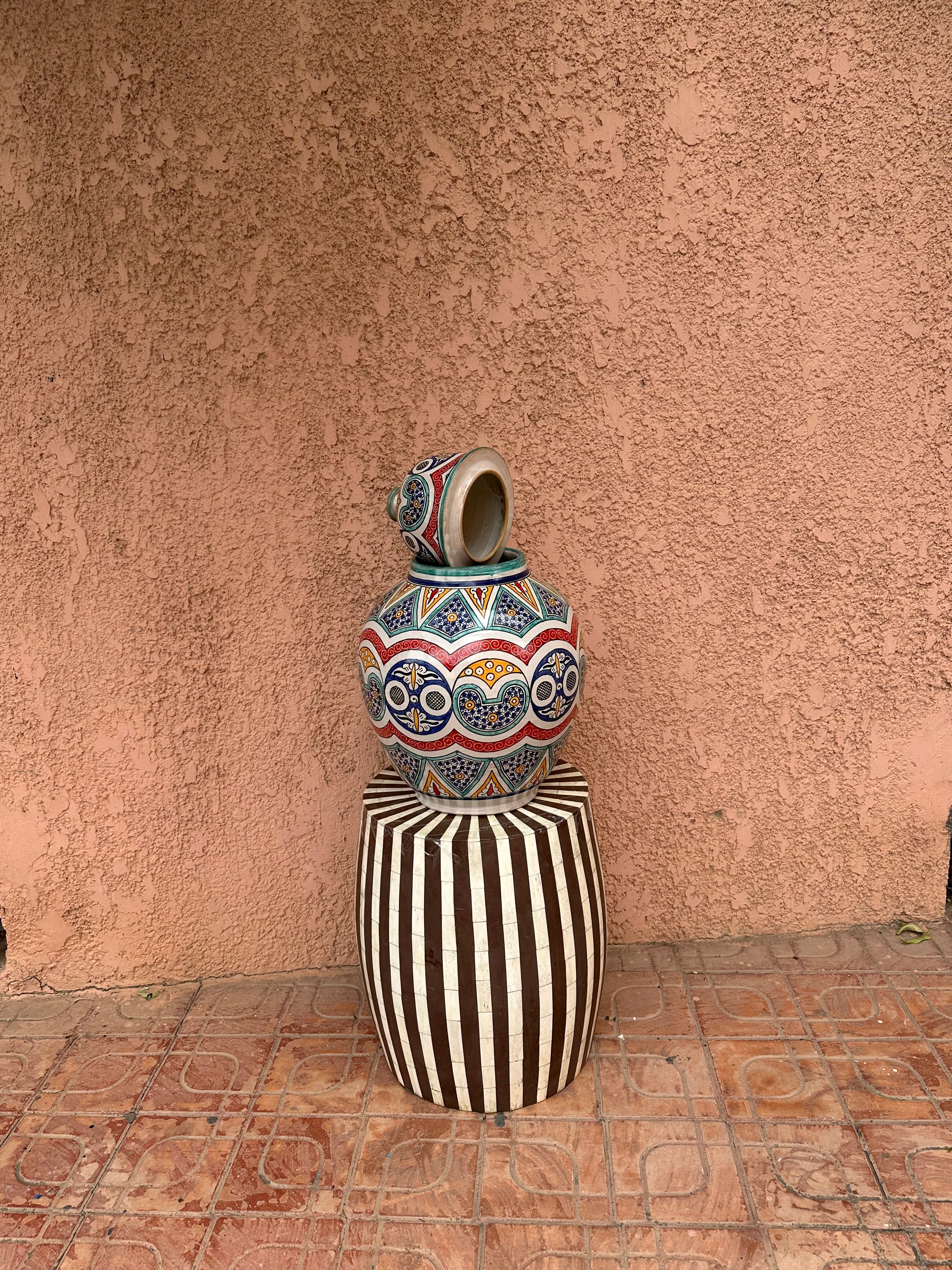 Base kora vase coloured Marrakech