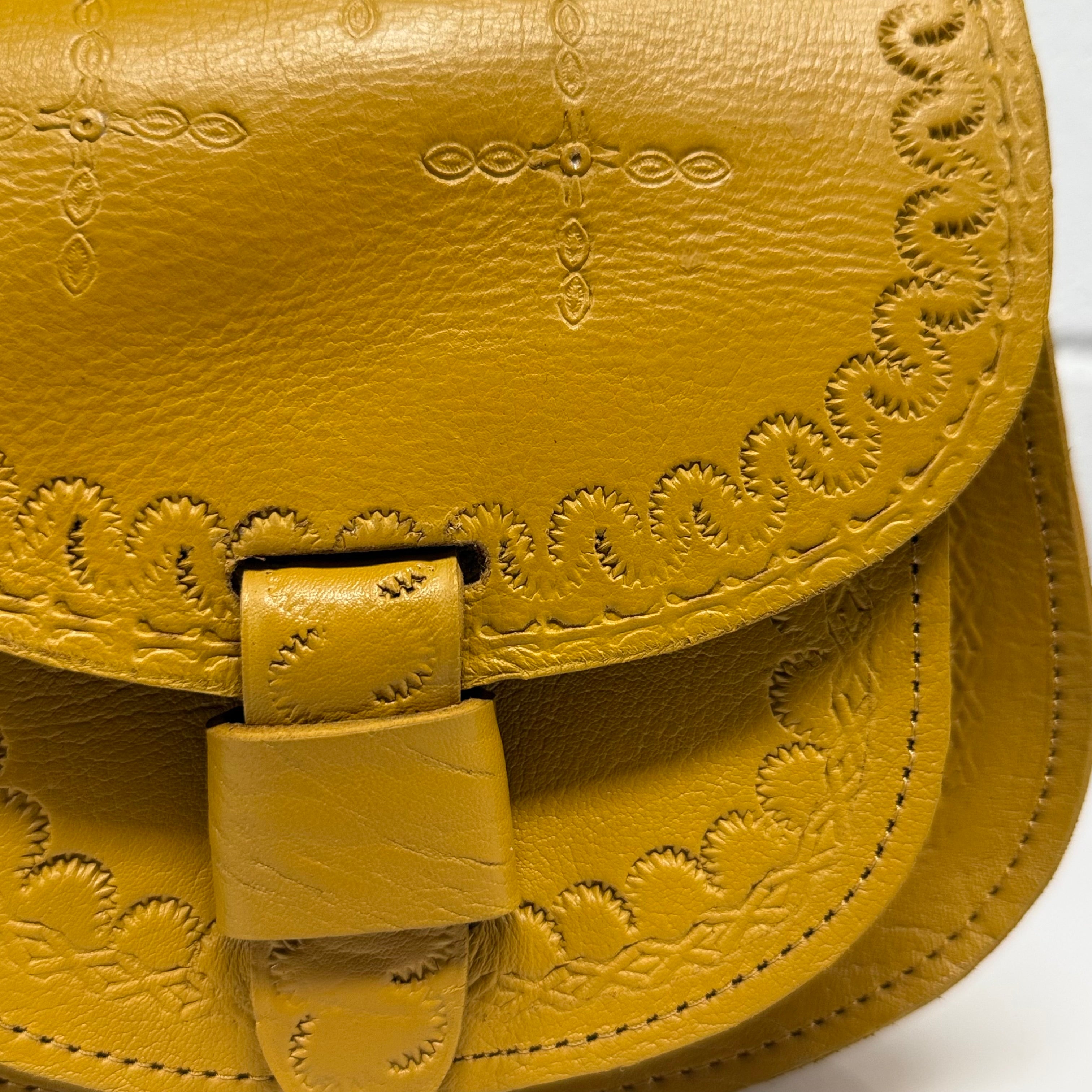 Maya Marteller Leather Saddle Bag