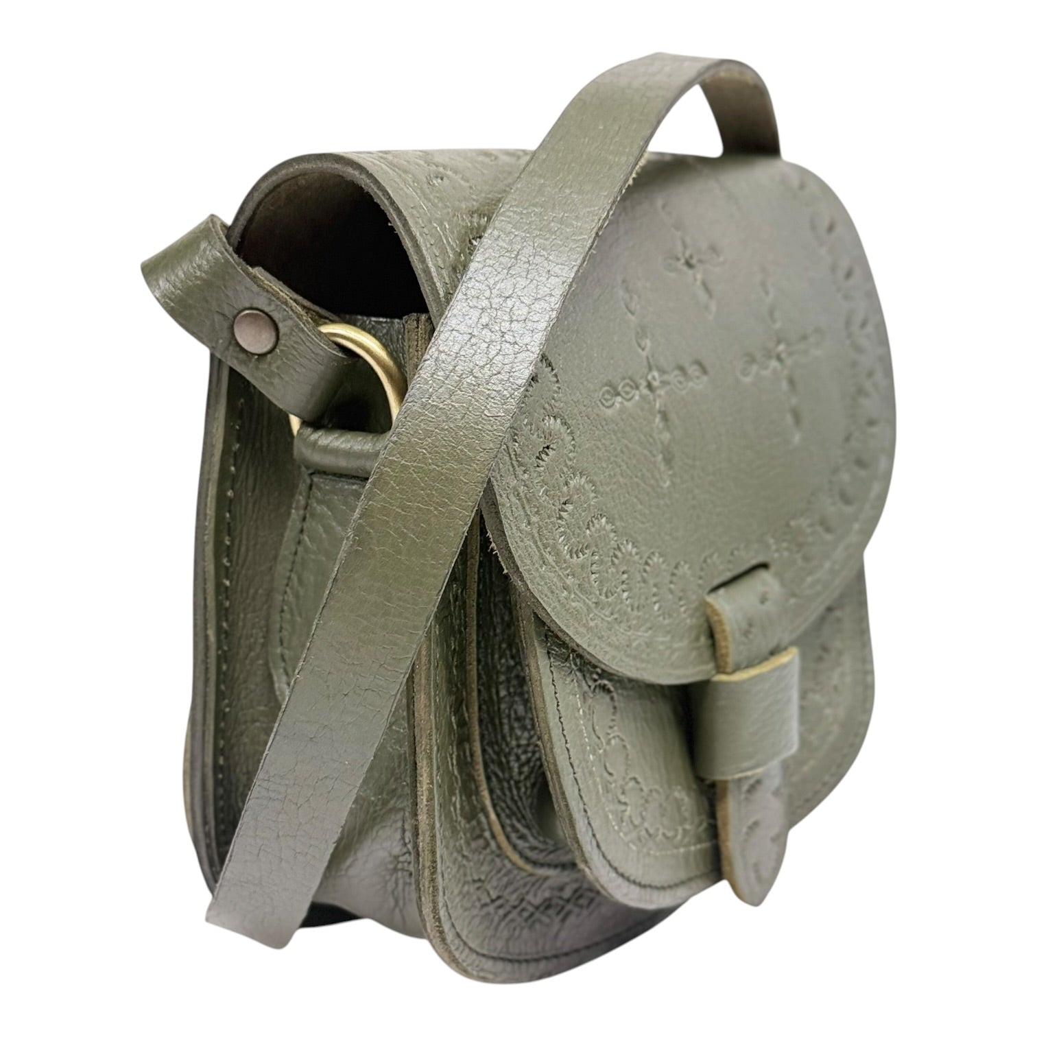 Maya Marteller Leather Saddle Bag