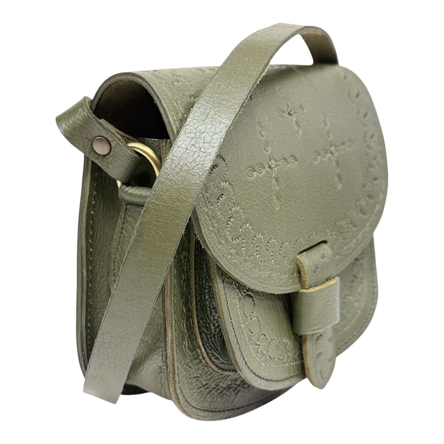 Maya Marteller Leather Saddle Bag