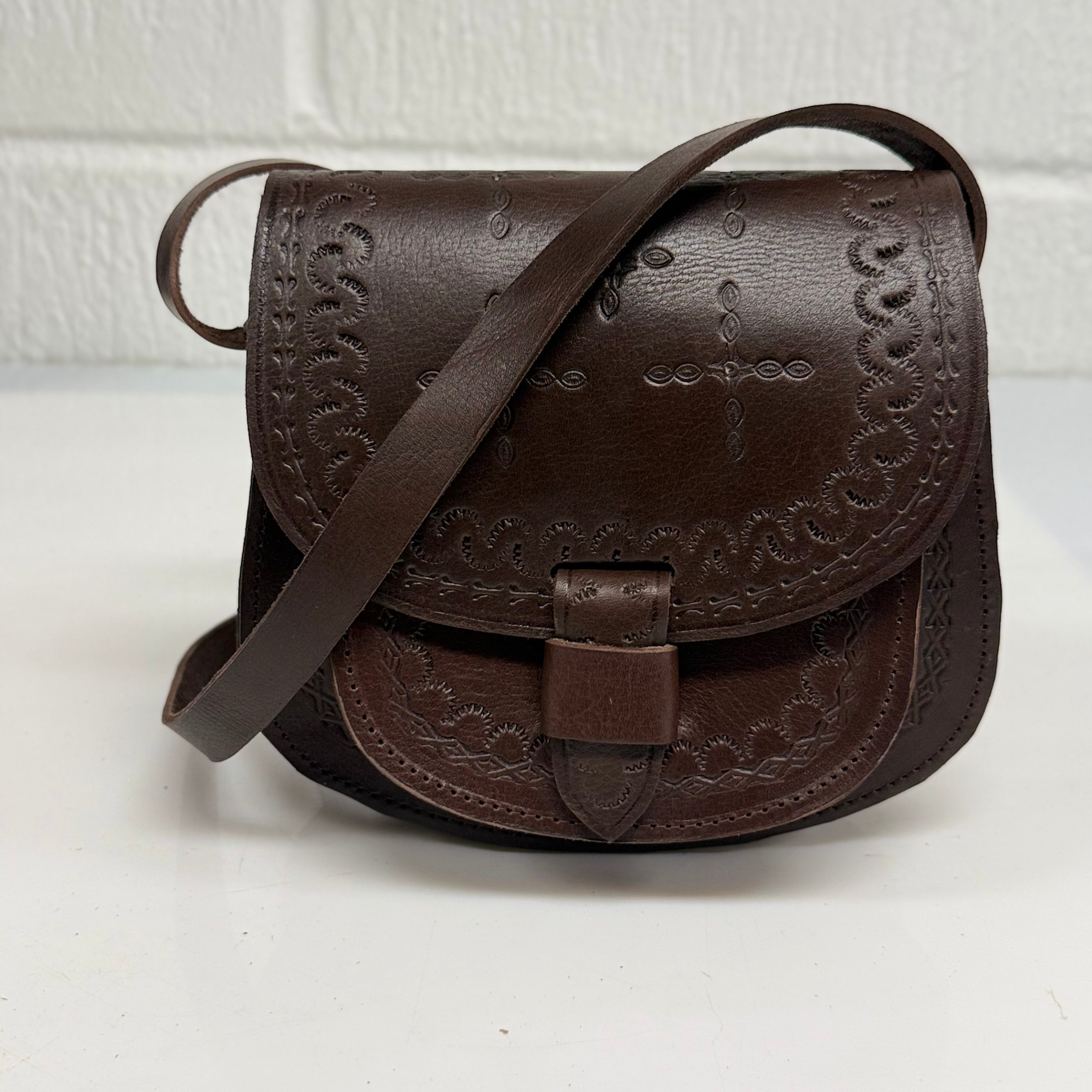 Maya Marteller Leather Saddle Bag