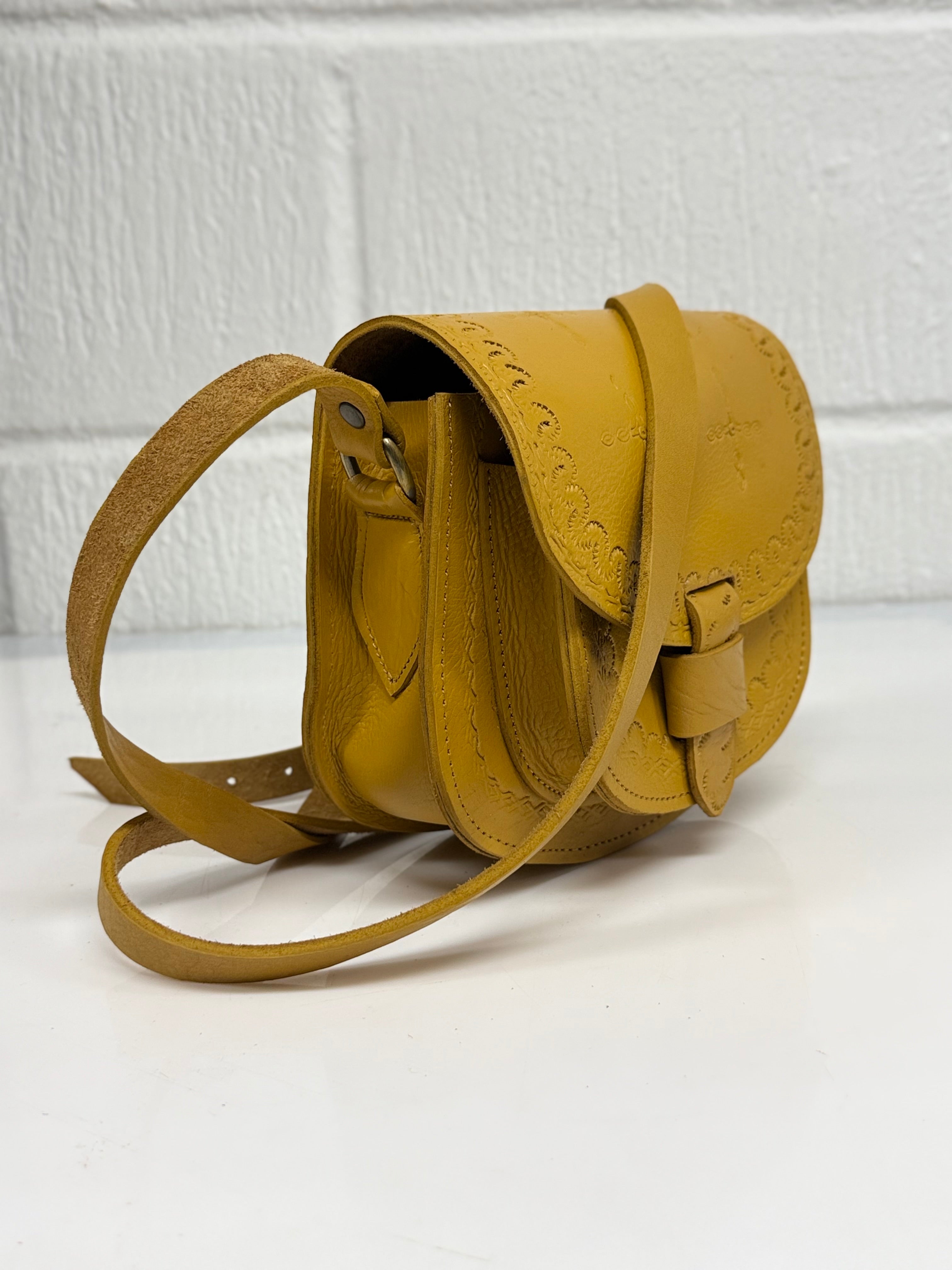 Maya Marteller Leather Saddle Bag