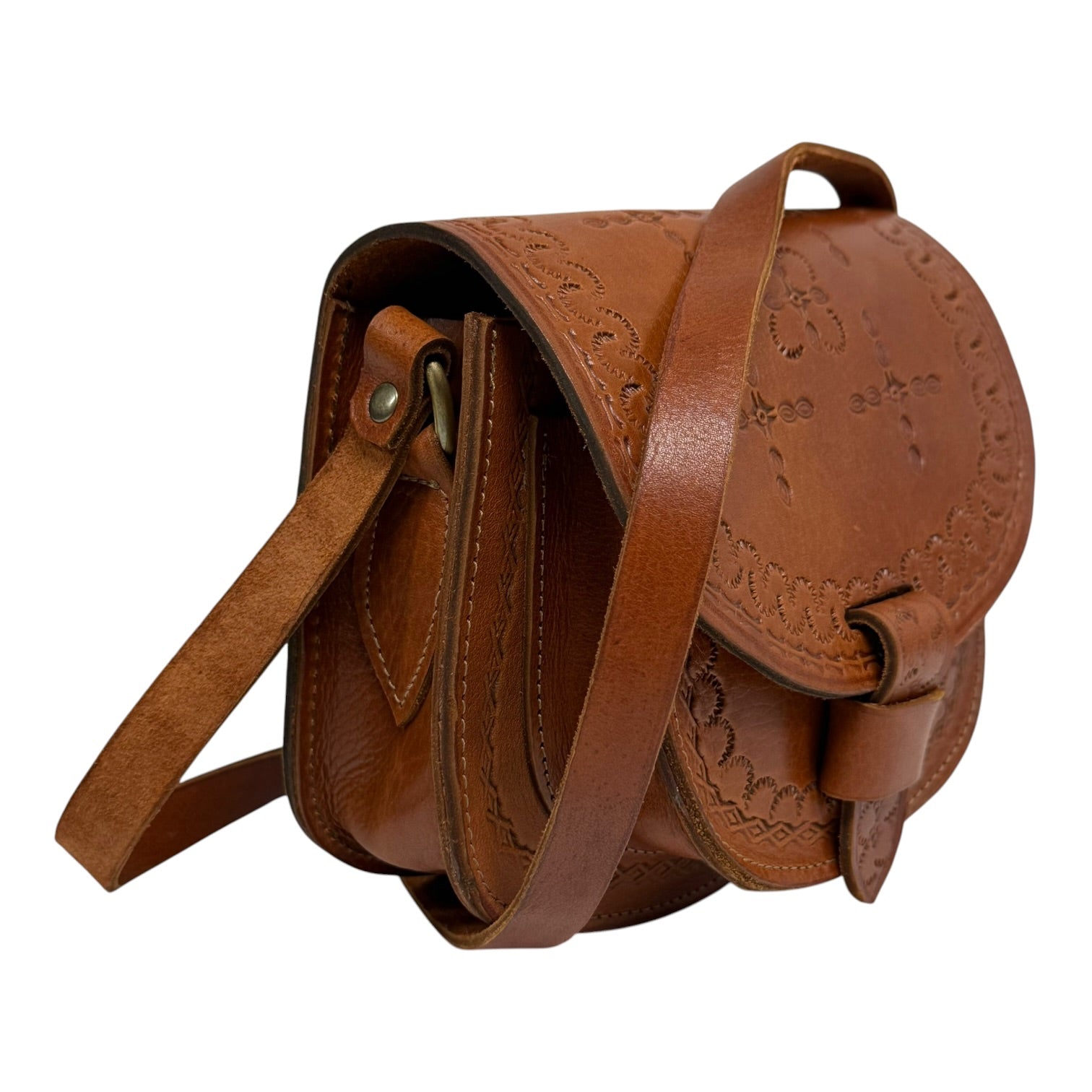 Maya Marteller Leather Saddle Bag