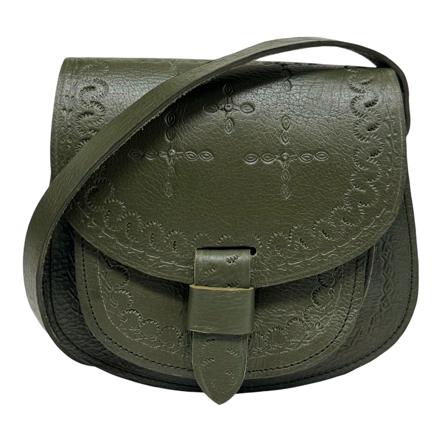 Maya Marteller Leather Saddle Bag