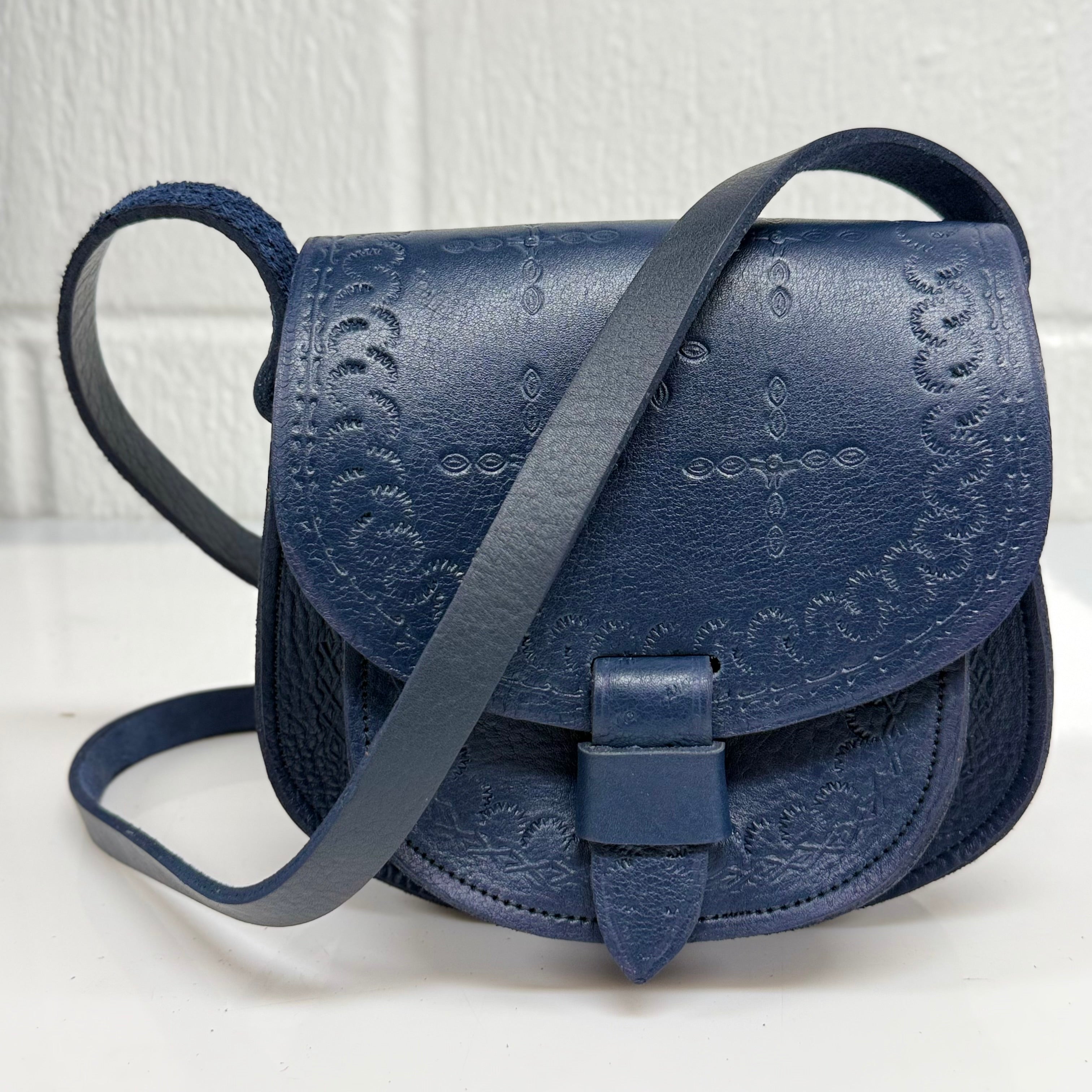 Maya Marteller Leather Saddle Bag