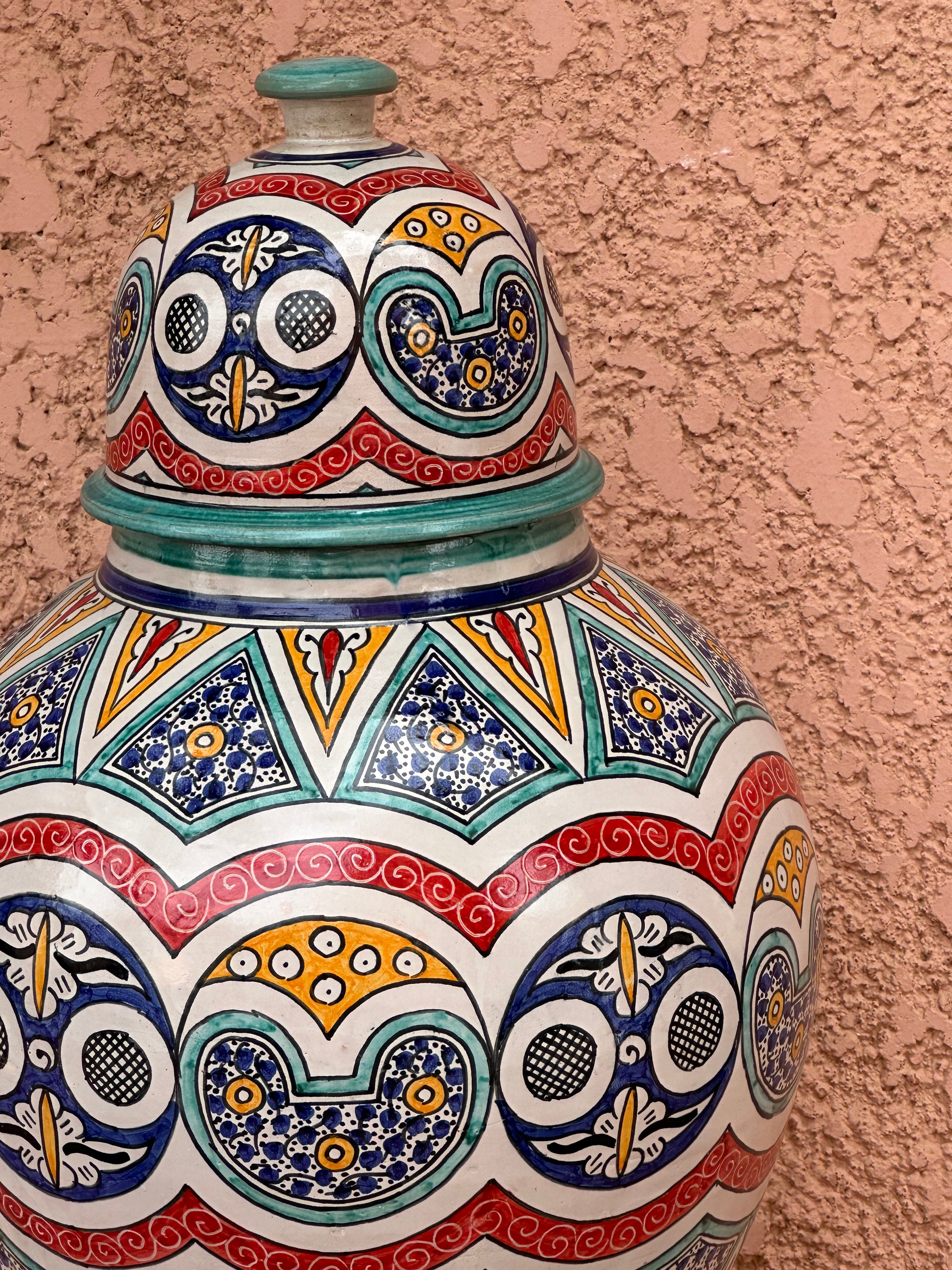 Base kora vase coloured Marrakech