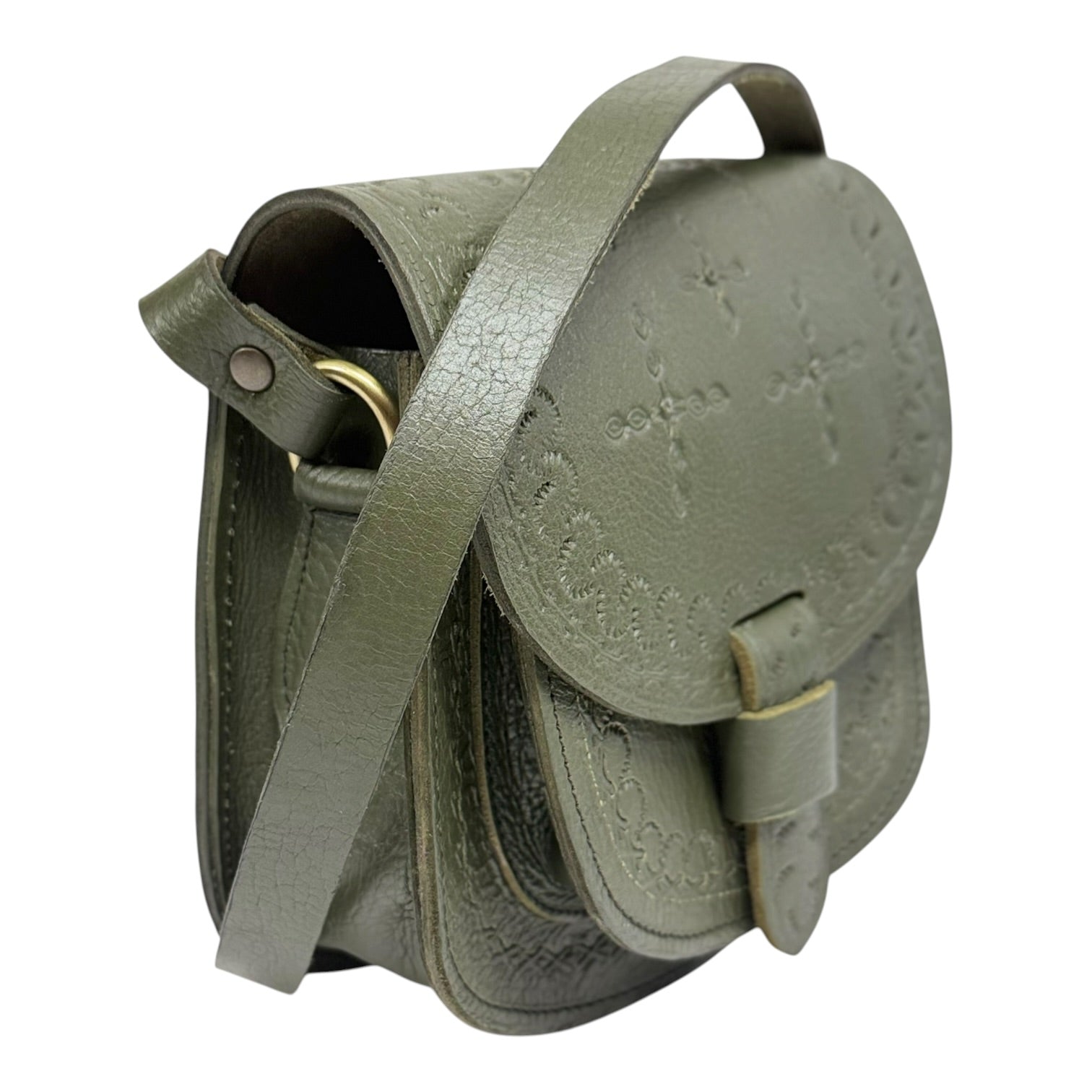 Maya Marteller Leather Saddle Bag