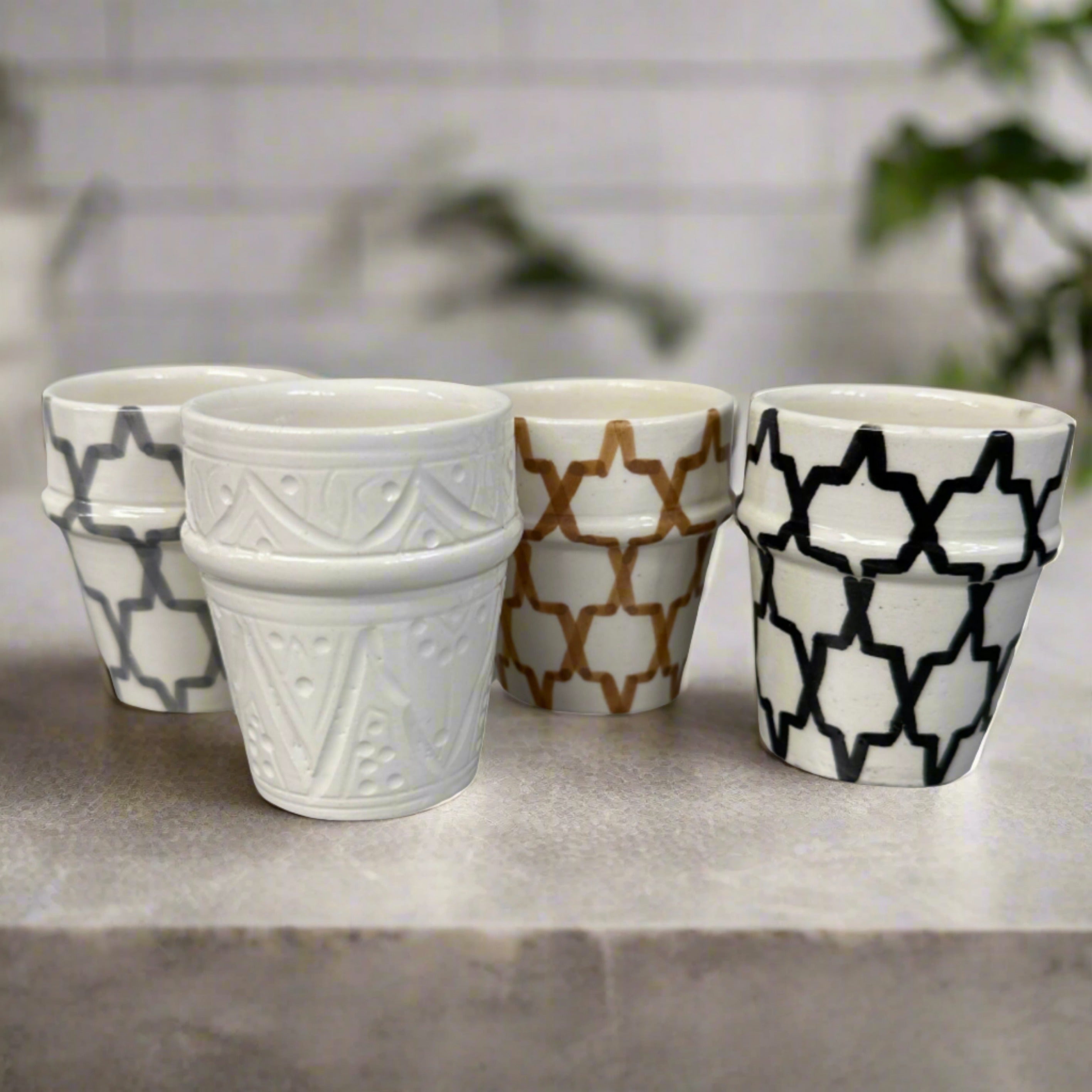 Handcrafted Beldi Ceramic Cup – 6x8cm