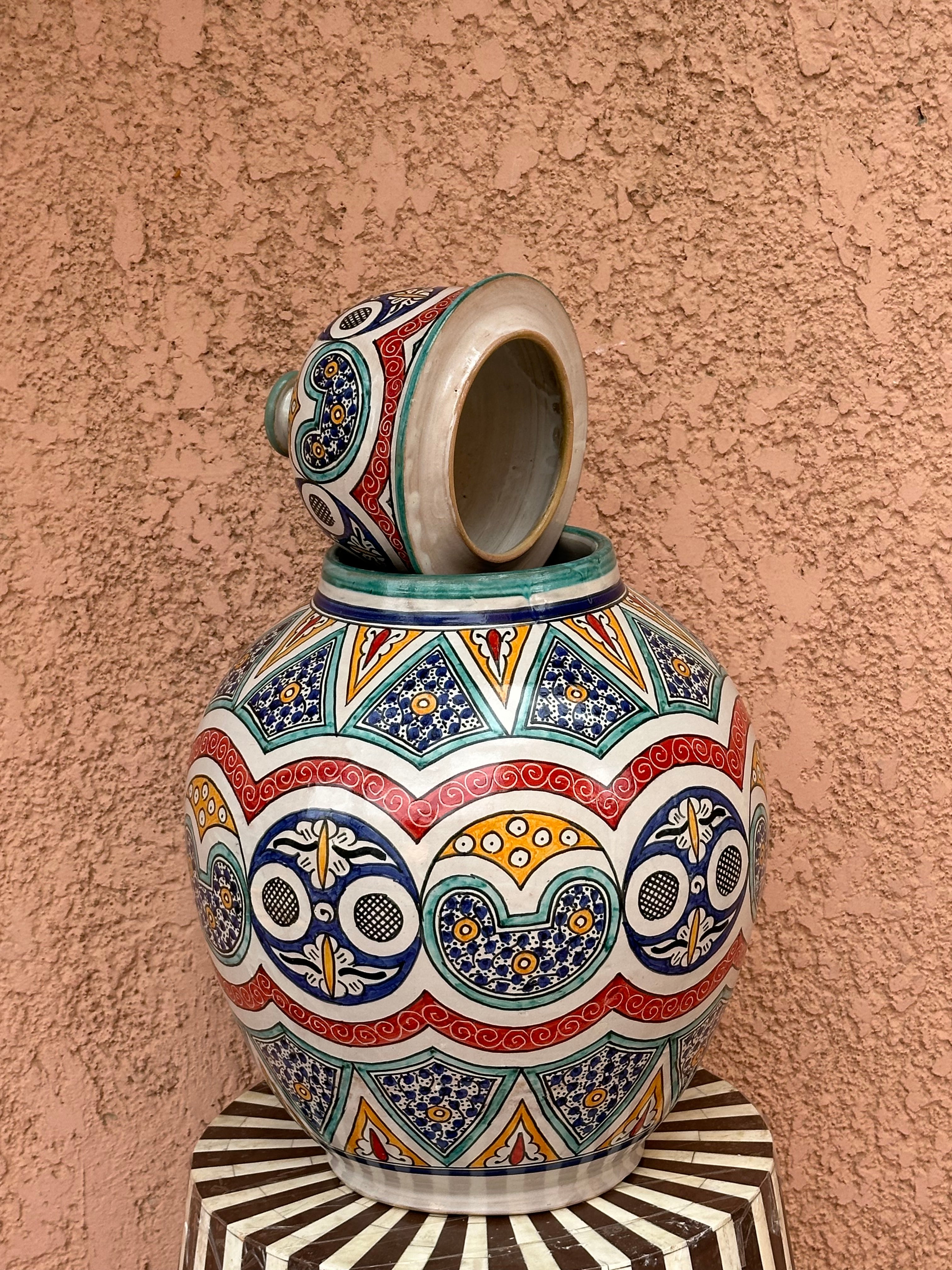 Base kora vase coloured Marrakech