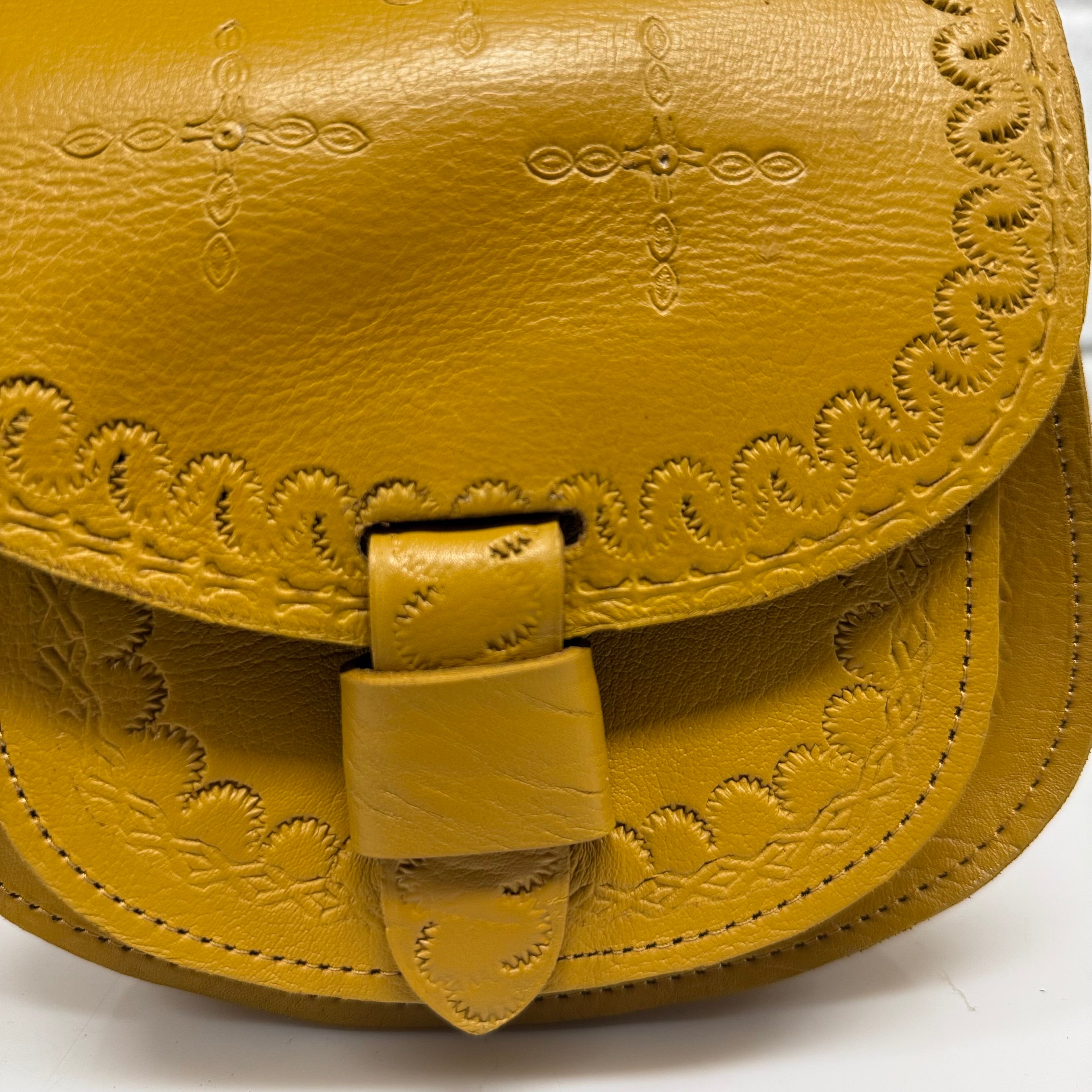 Maya Marteller Leather Saddle Bag