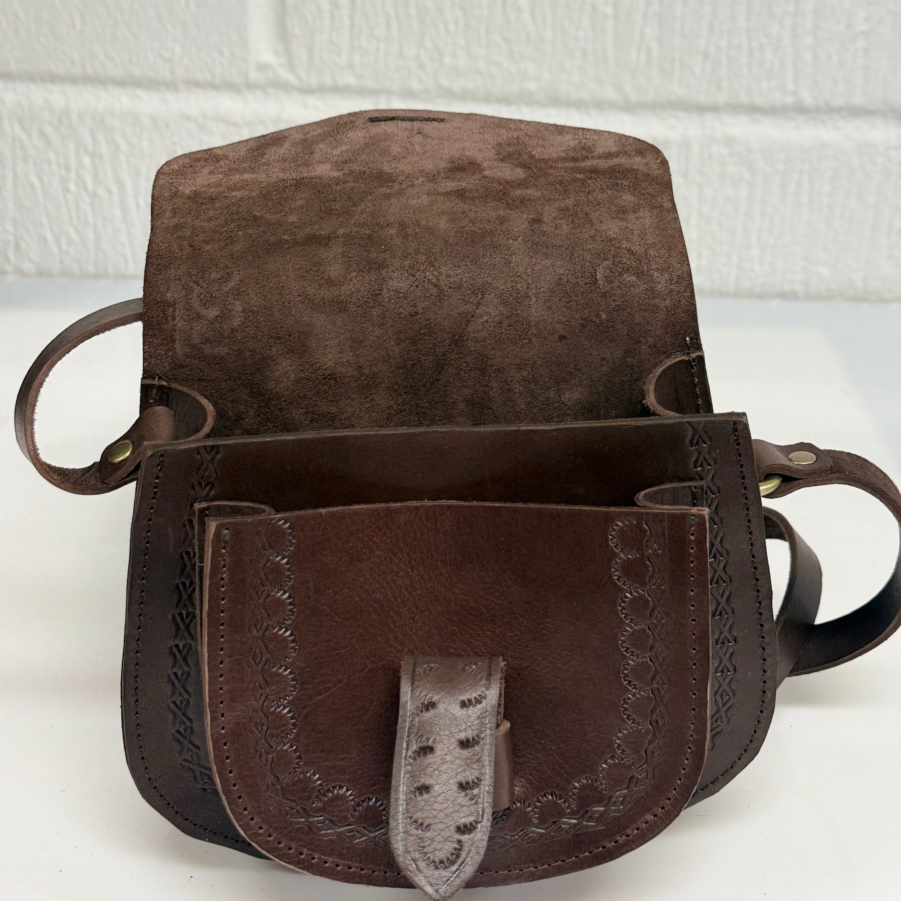 Maya Marteller Leather Saddle Bag