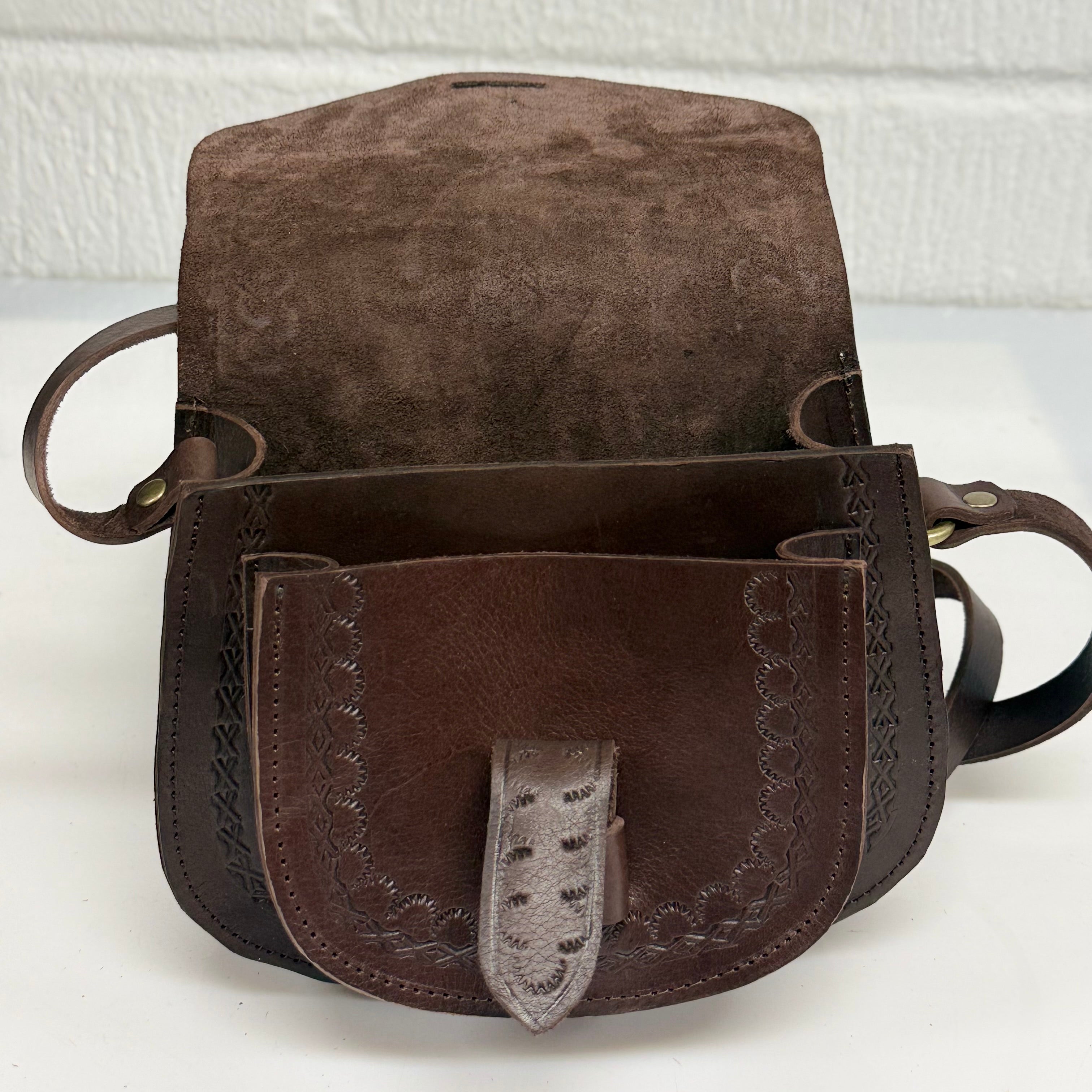 Maya Marteller Leather Saddle Bag