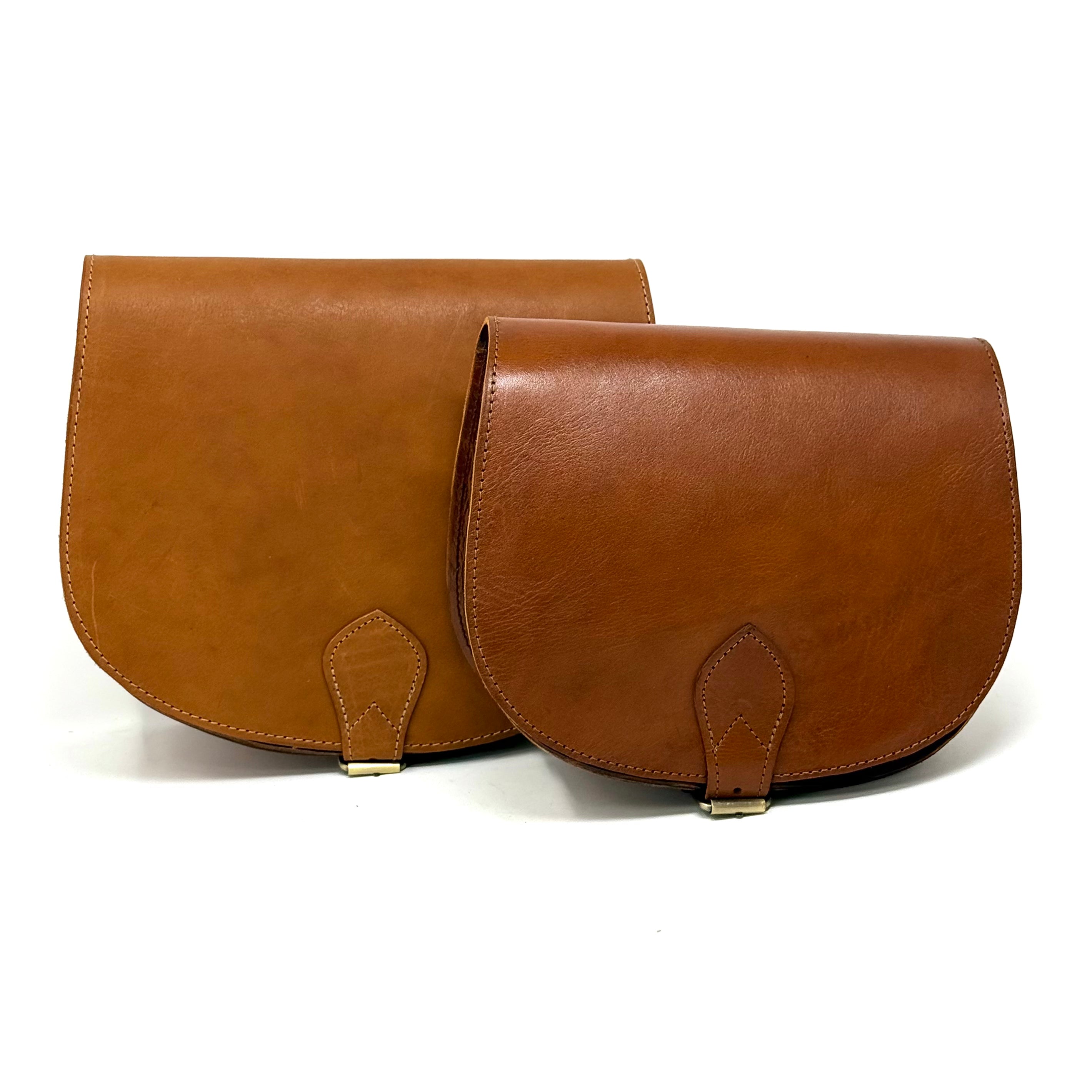 Leather Saddle Bag Crossbody Sam In Tan Brown