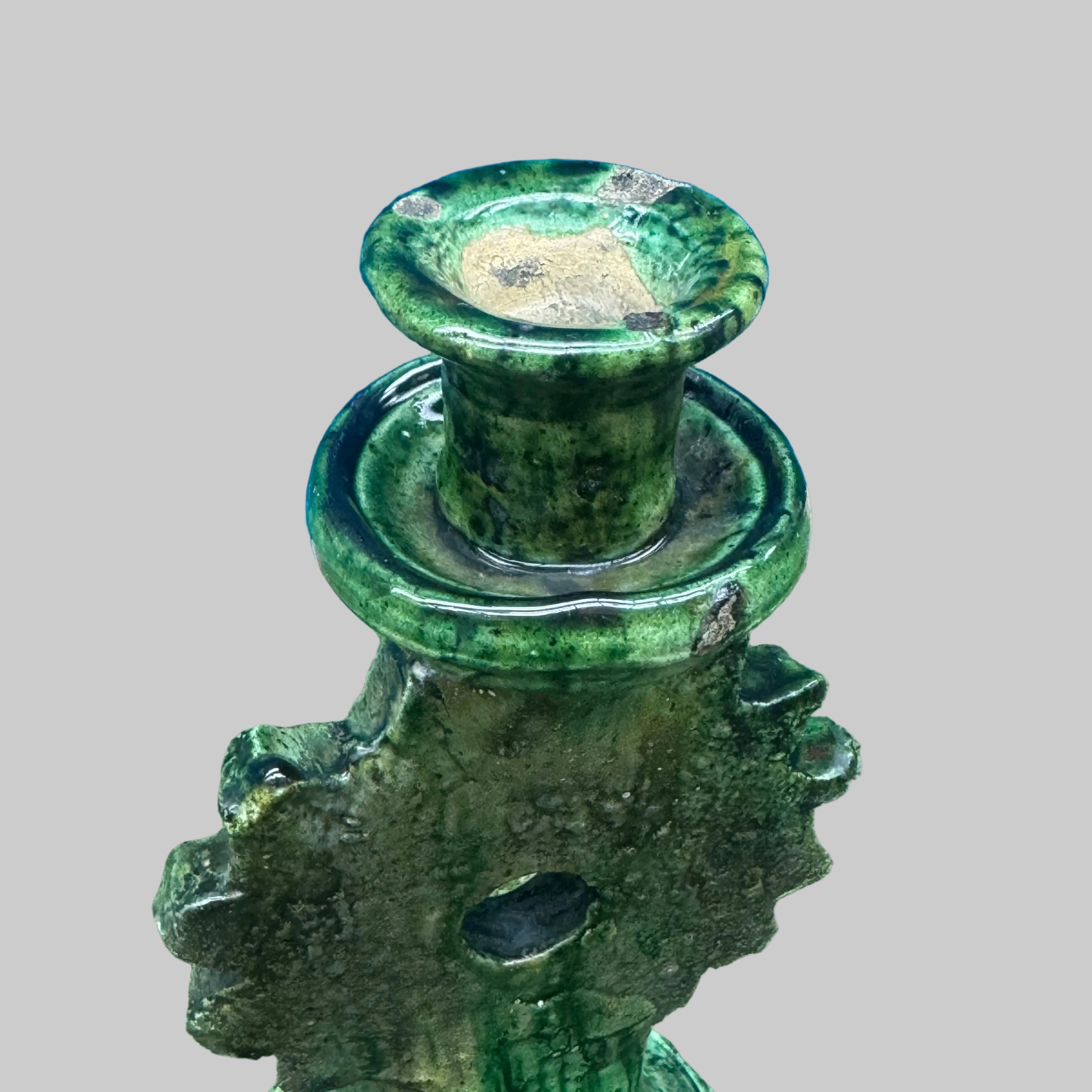 Lighting Sun Tamegroute Candle Holder – Handcrafted Moroccan Ceramic (28cm)