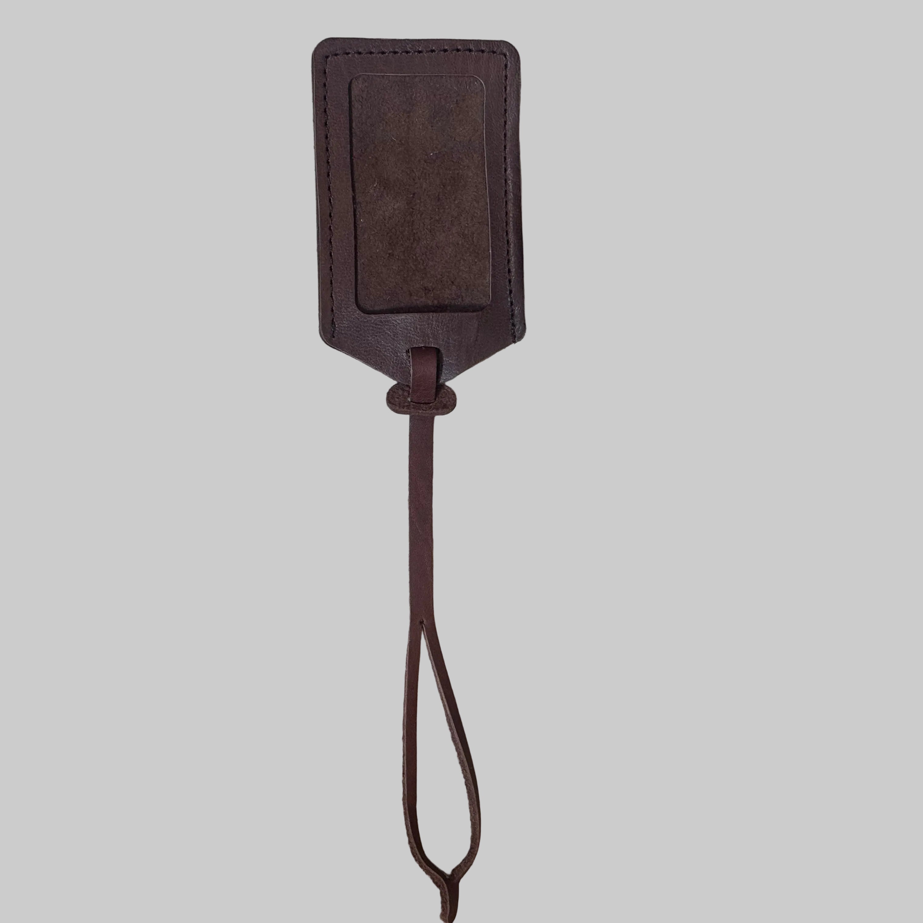 Handmade Leather Luggage Tag & Card Holder – Travel ID Tag – Artisan Stories