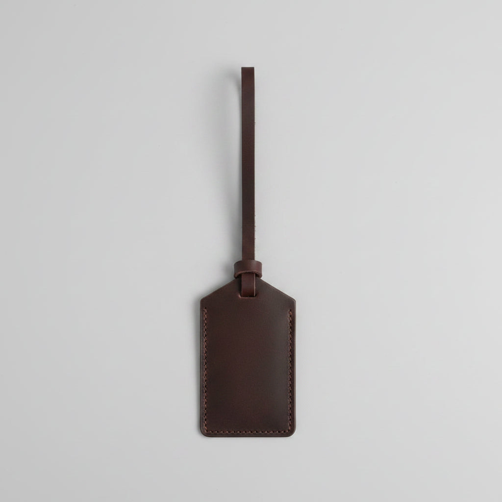 Handmade Leather Luggage Tag & Card Holder – Travel ID Tag – Artisan Stories