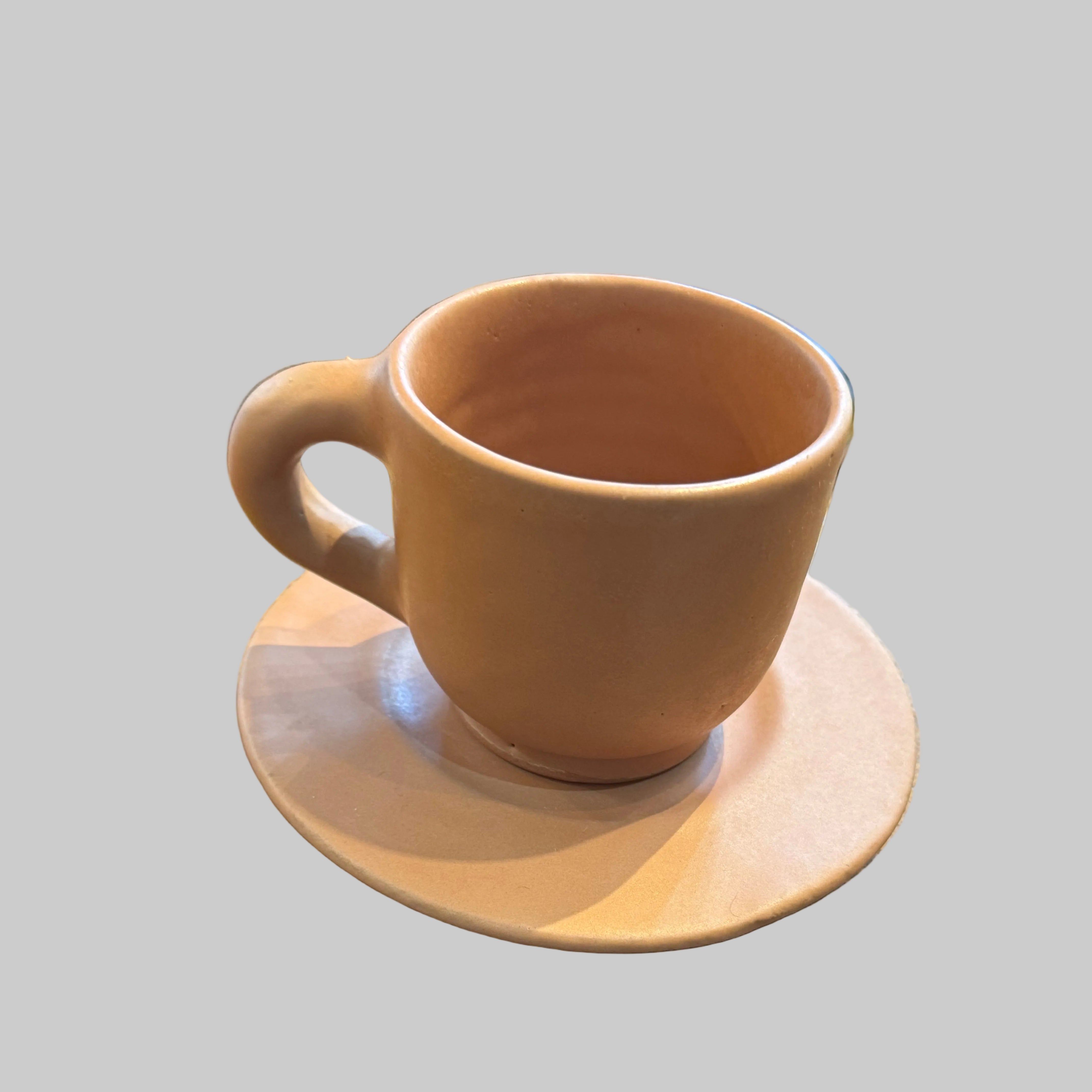 Hand-Thrown Terracotta Espresso Set | Moroccan Sun & Earth