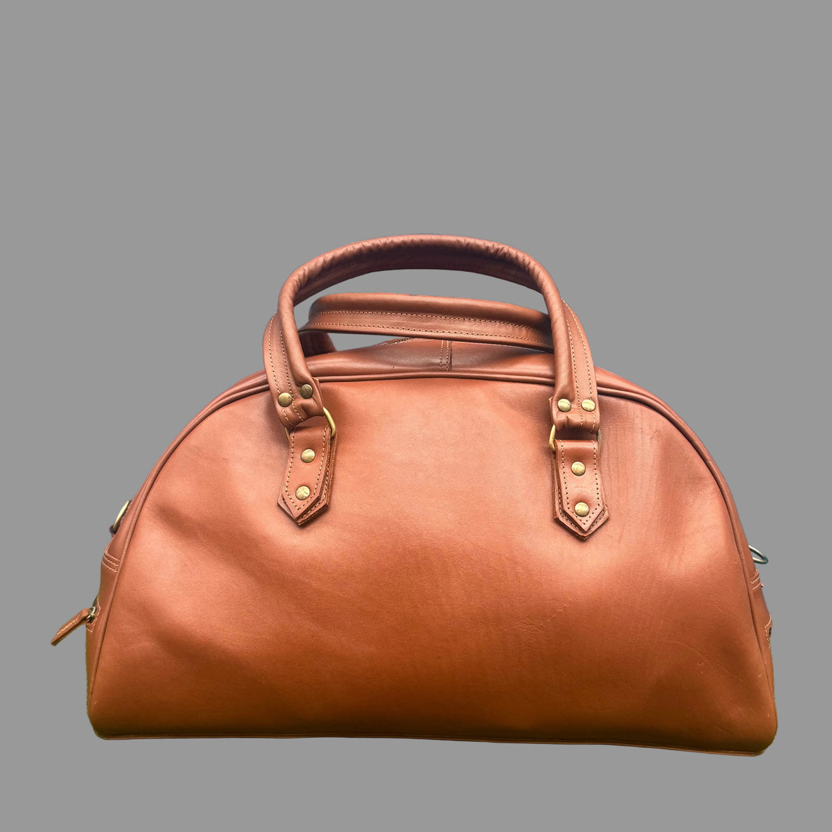 Bowler-Reisetasche – Hellbraun 