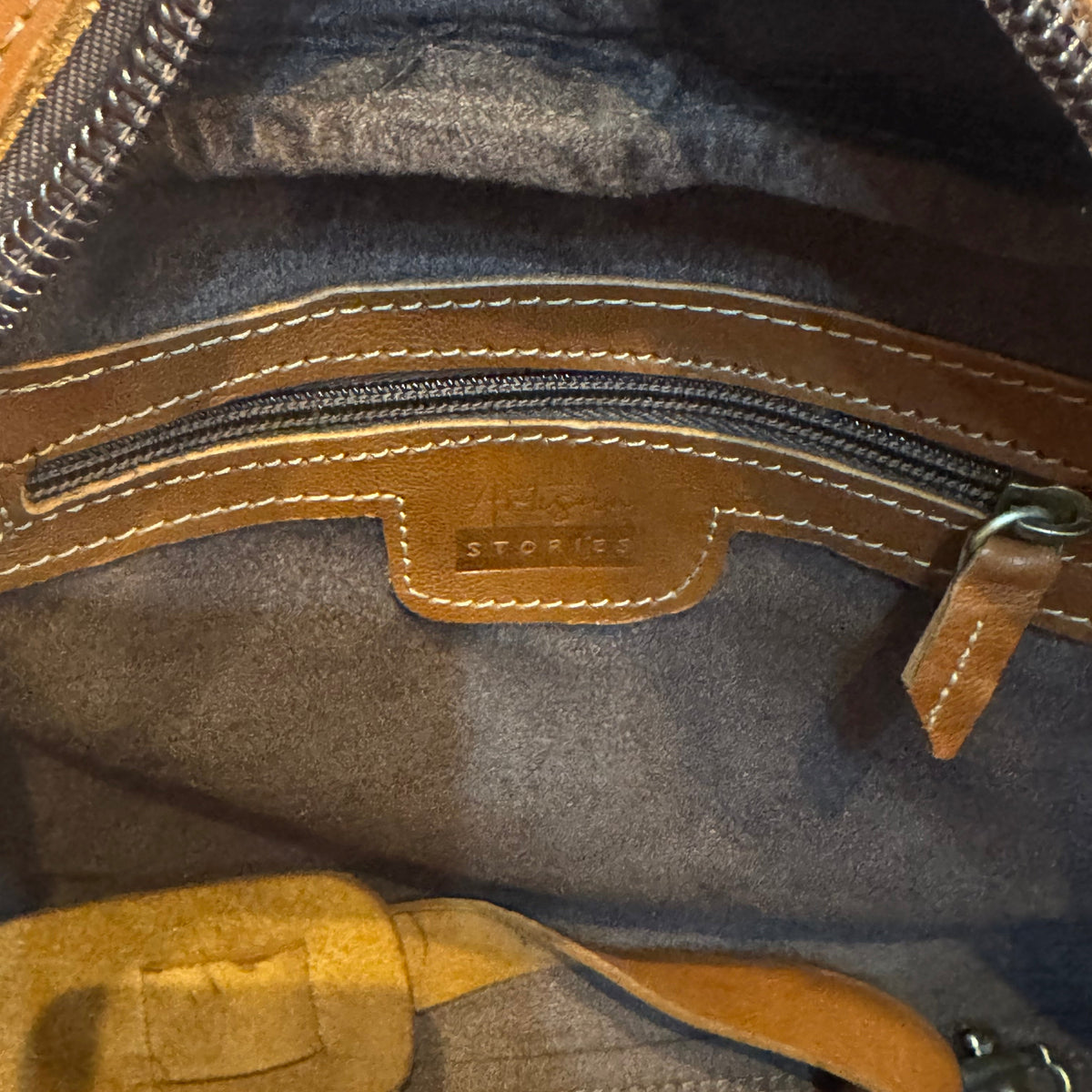 Bowler-Reisetasche – Hellbraun 