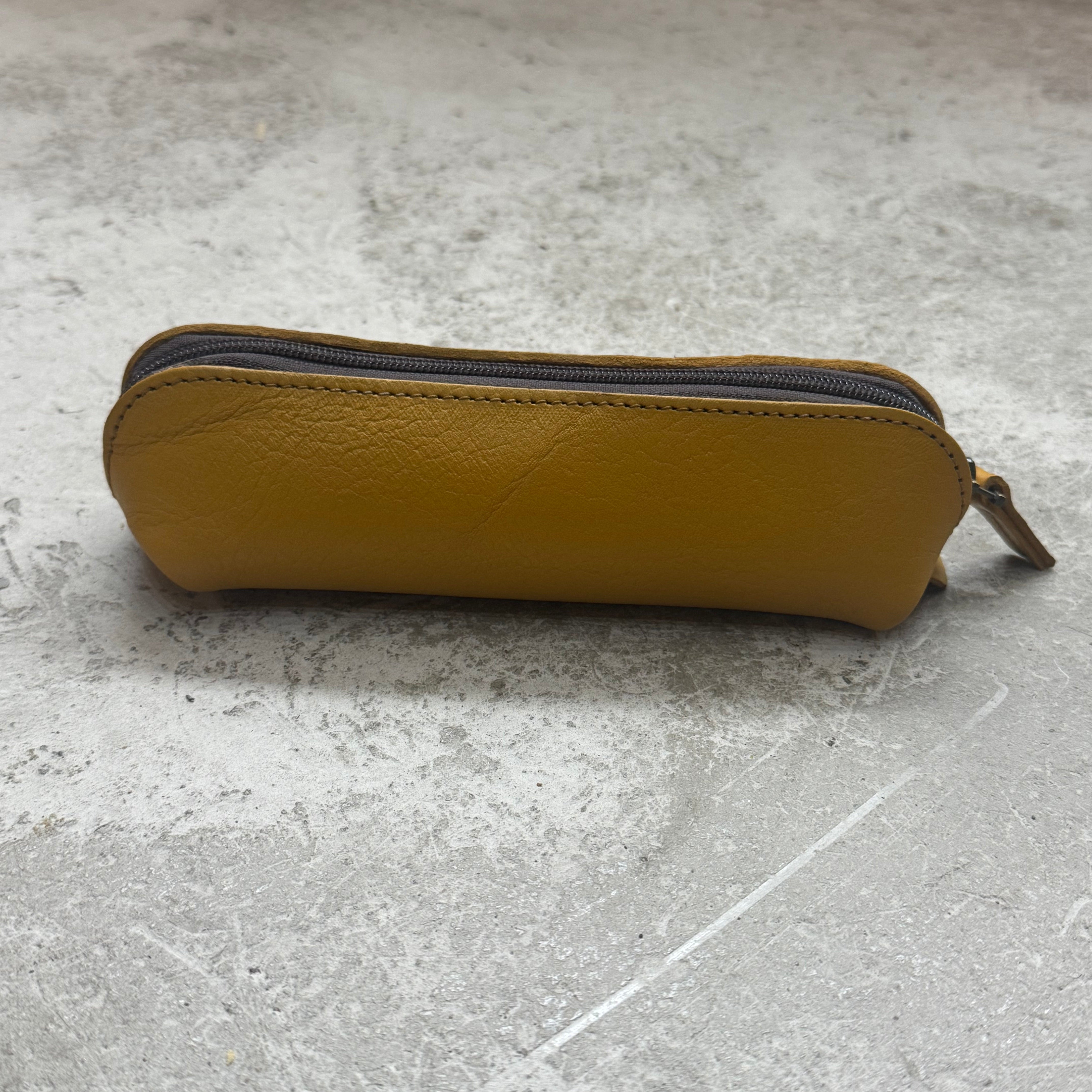 Handcrafted Leather Pencil Case – Recycled Leather, Unisex & Multi-Purpose (5 Colours)