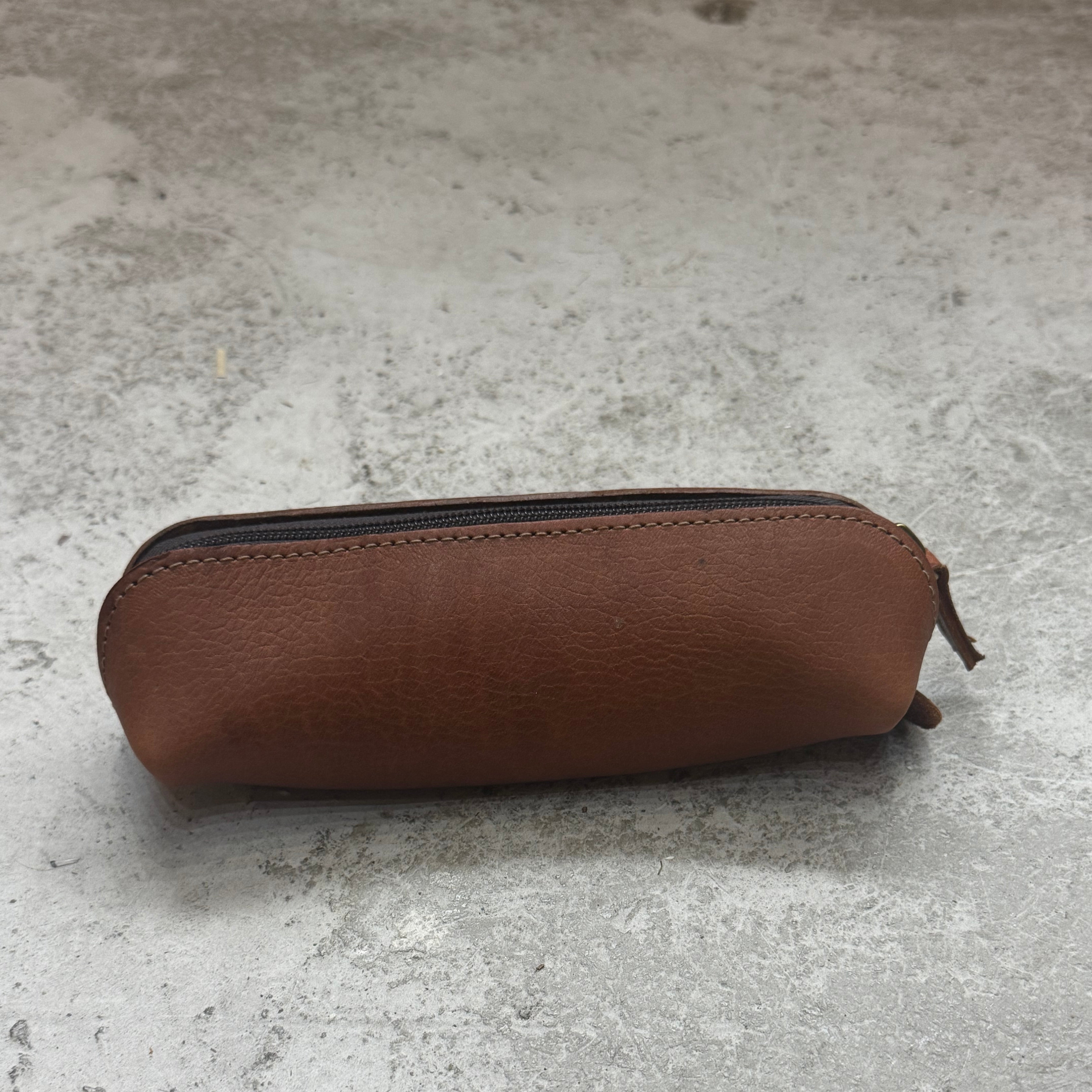 Handcrafted Leather Pencil Case – Recycled Leather, Unisex & Multi-Purpose (5 Colours)