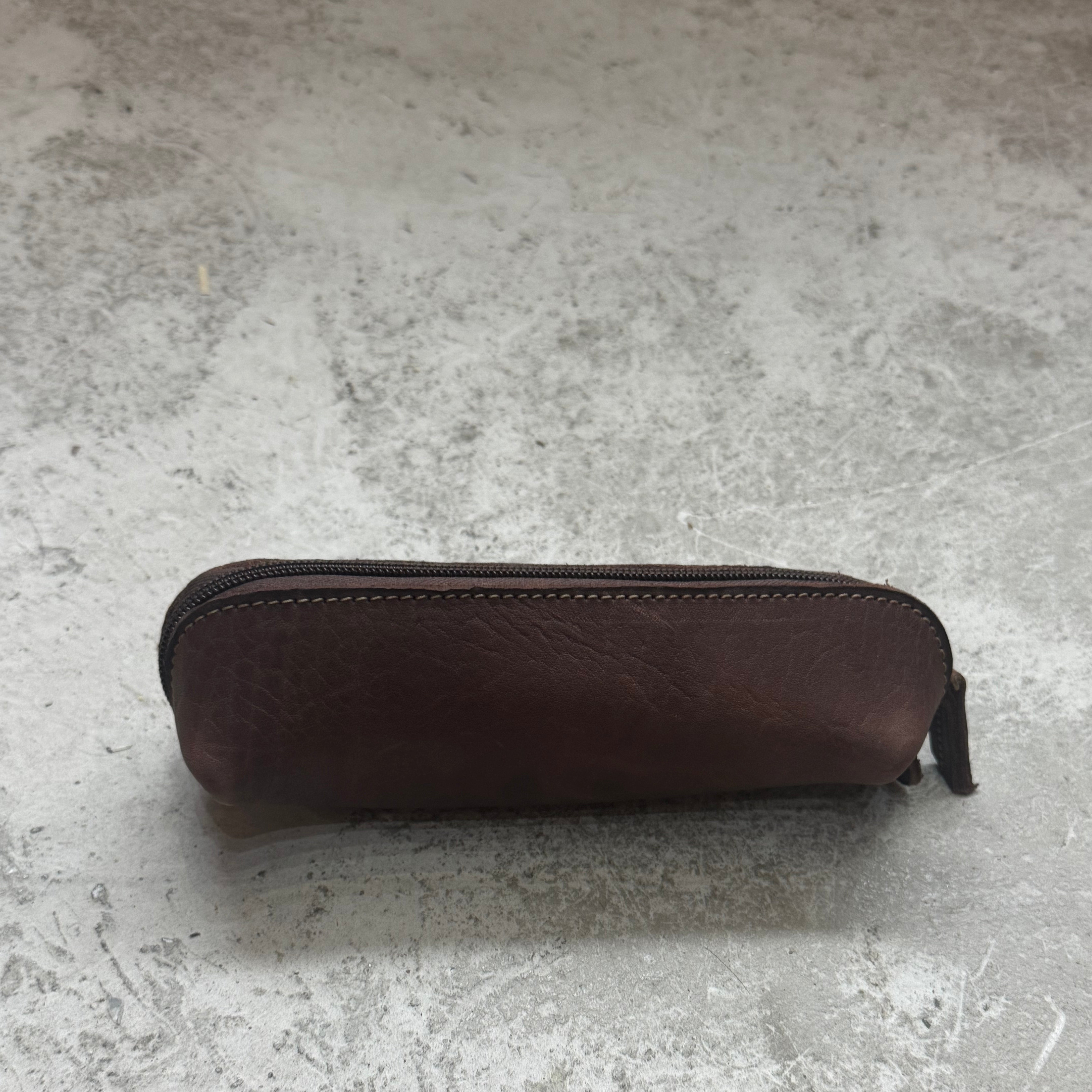 Handcrafted Leather Pencil Case – Recycled Leather, Unisex & Multi-Purpose (5 Colours)