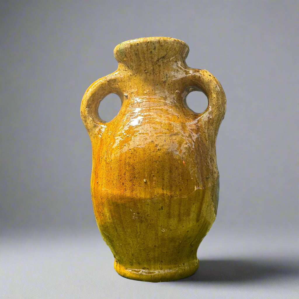 Tamegroute Amphora Pottery Vase – 34cm Handcrafted Decorative Piece