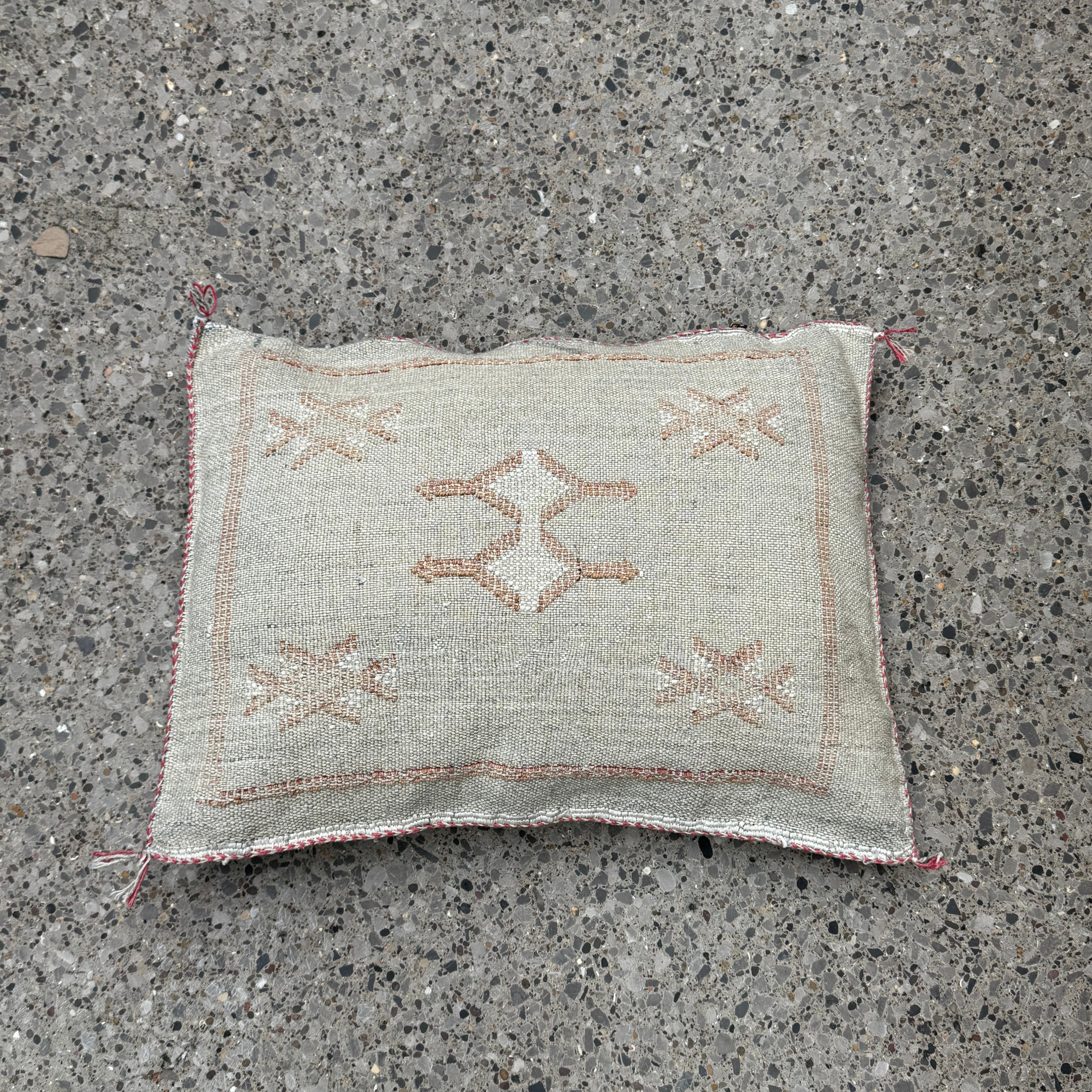 Moroccan Cactus Silk Lumbar Cushion Cover – Grey