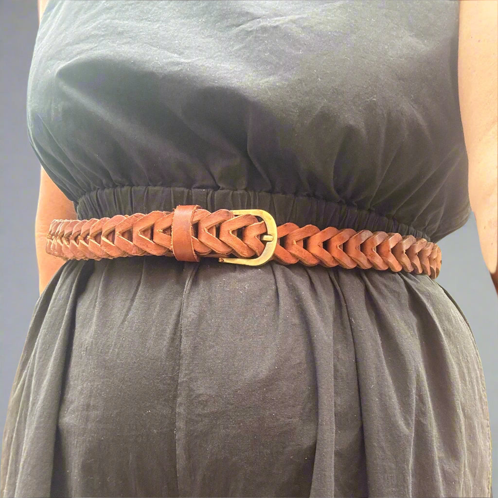 Ceinture en cuir à boucle