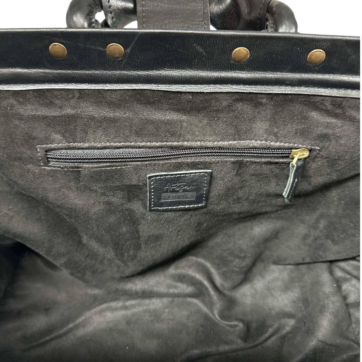 Leder-Nachtarzttasche – Schwarz