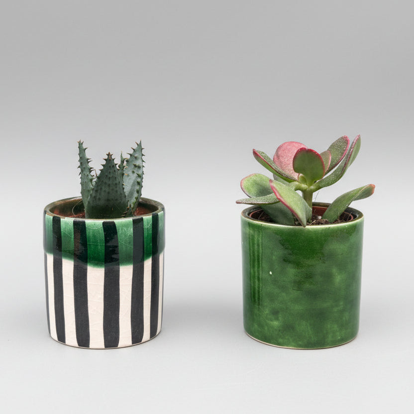 Artisan Mini Ceramic Glazed Pot – Small & Medium