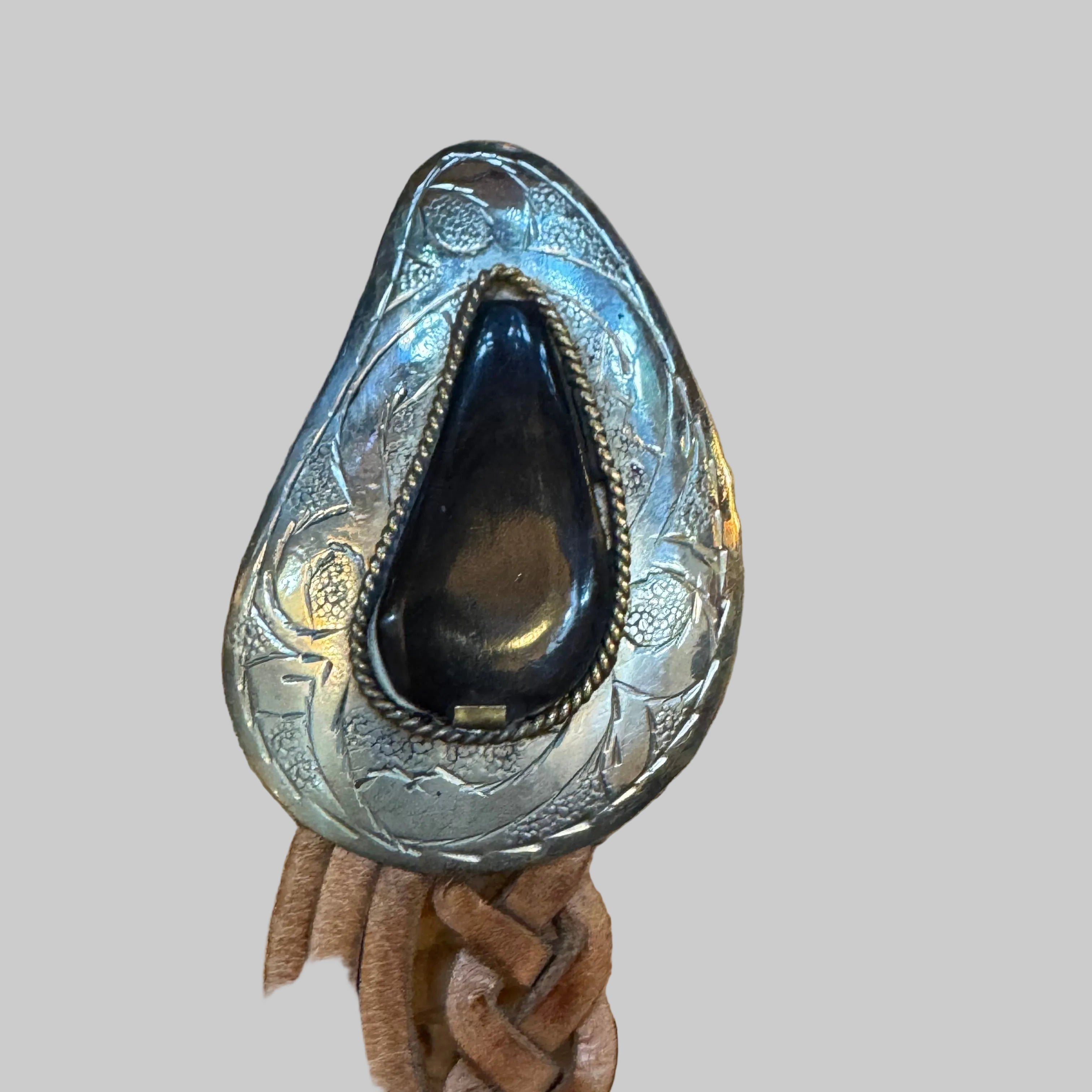 Tan Brown  Braided Leather Belt – Artisan Buckle Collection