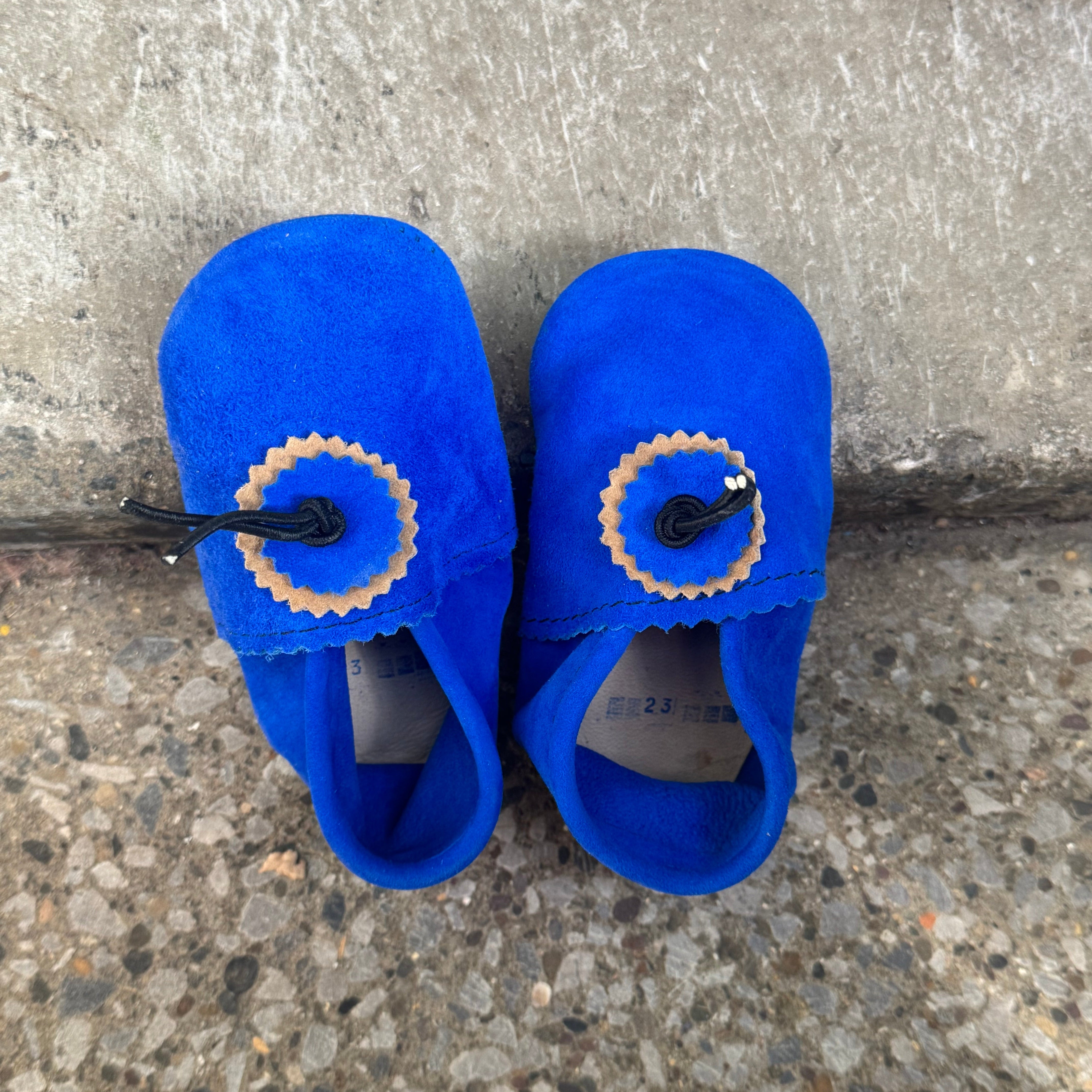 Handmade Moroccan Suede Baby Booties – Soft Sole | 7 Sizes & 4 Colours