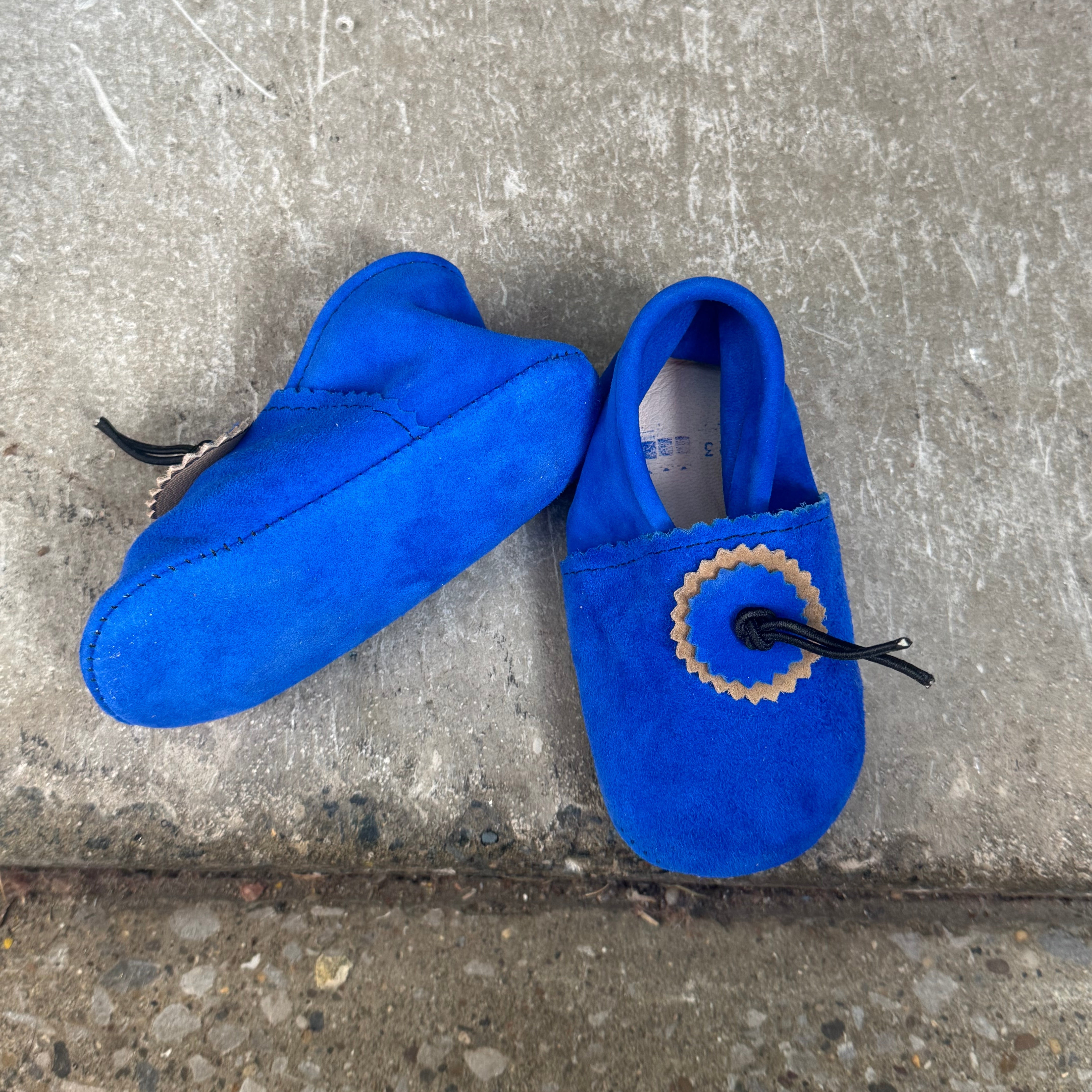 Handmade Moroccan Suede Baby Booties – Soft Sole | 7 Sizes & 4 Colours