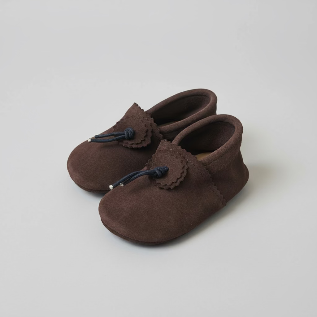 Handmade Moroccan Suede Baby Booties – Soft Sole | 7 Sizes & 4 Colours