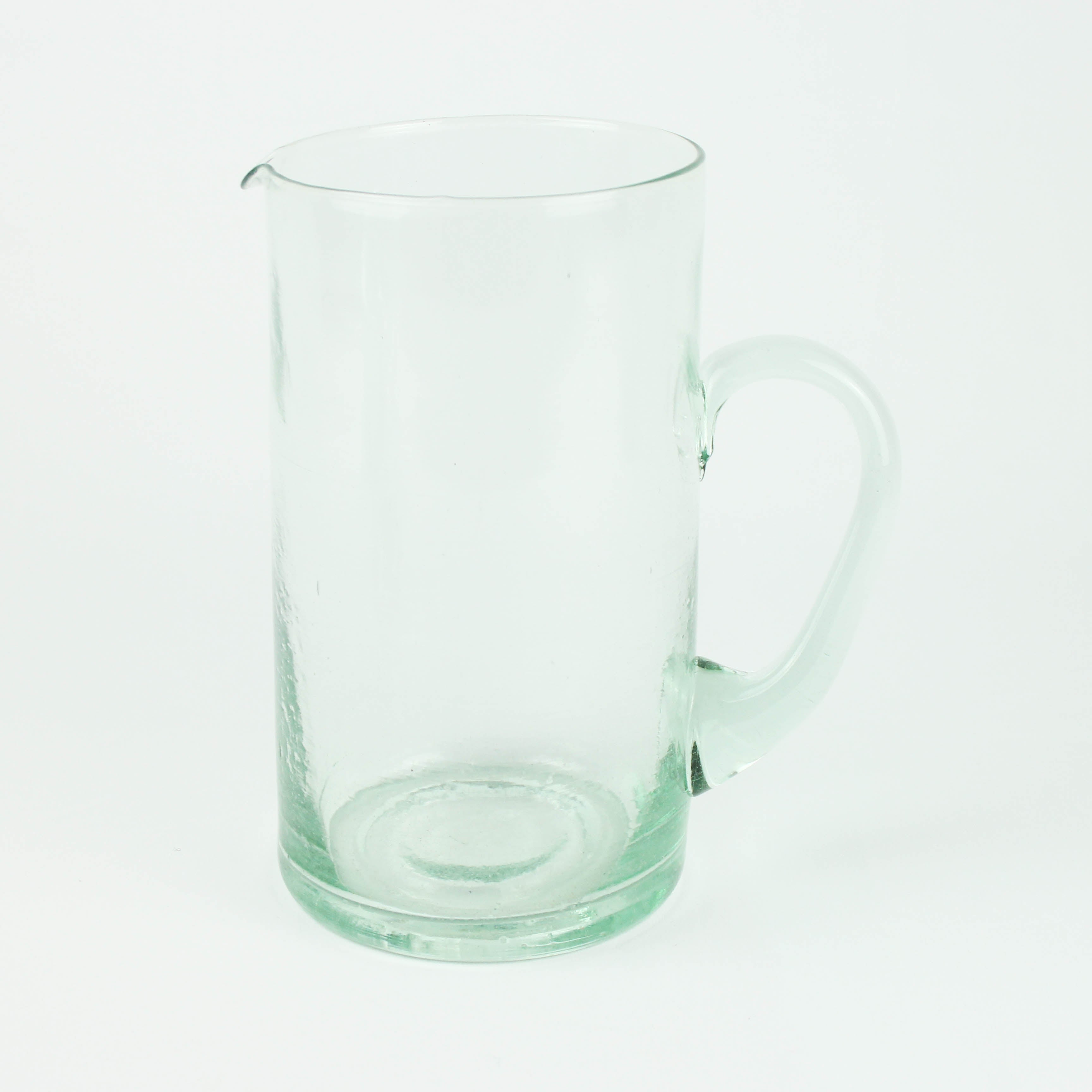 Jug Recycled Glass with Handle
