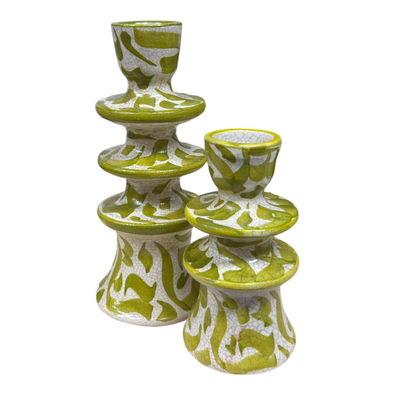 Arabic Calligraphic Design Ceramic Candle Holder