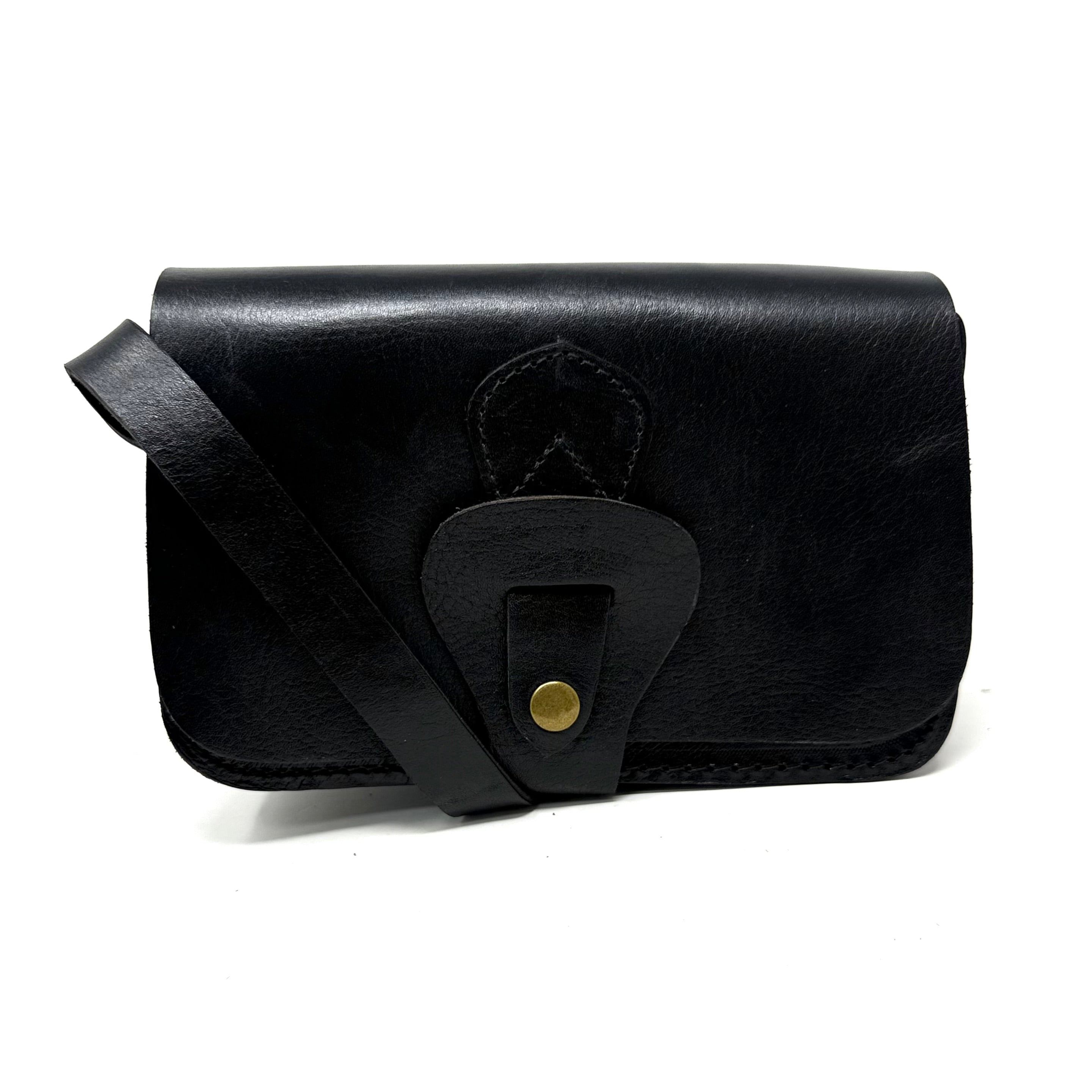 Noah Black Leather crossbody bag