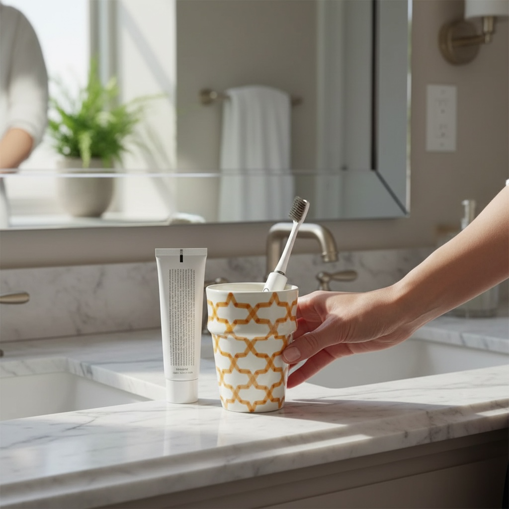 Beldi Ceramic Cup – Moroccan Lattice