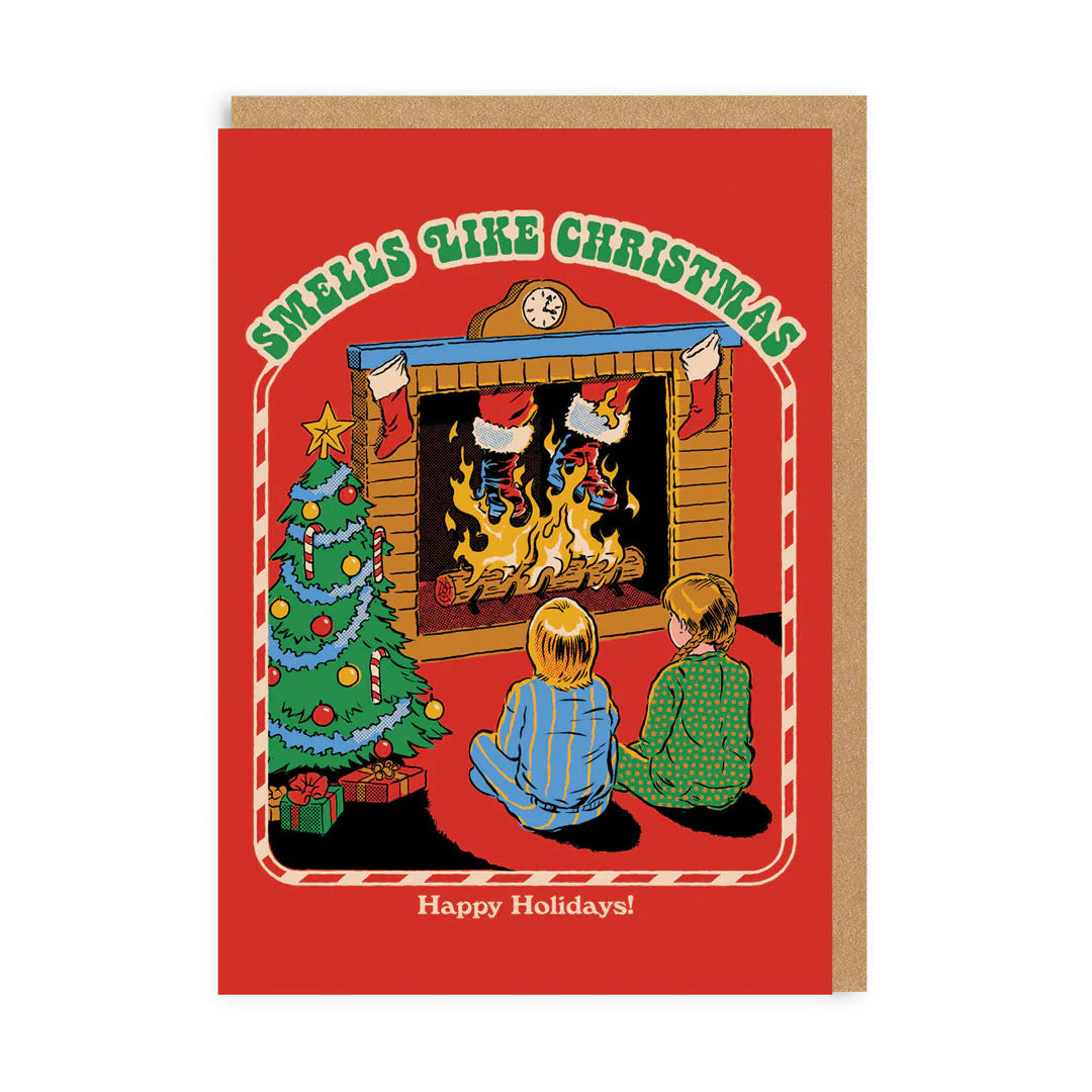 Smells Like Santa Christmas Card