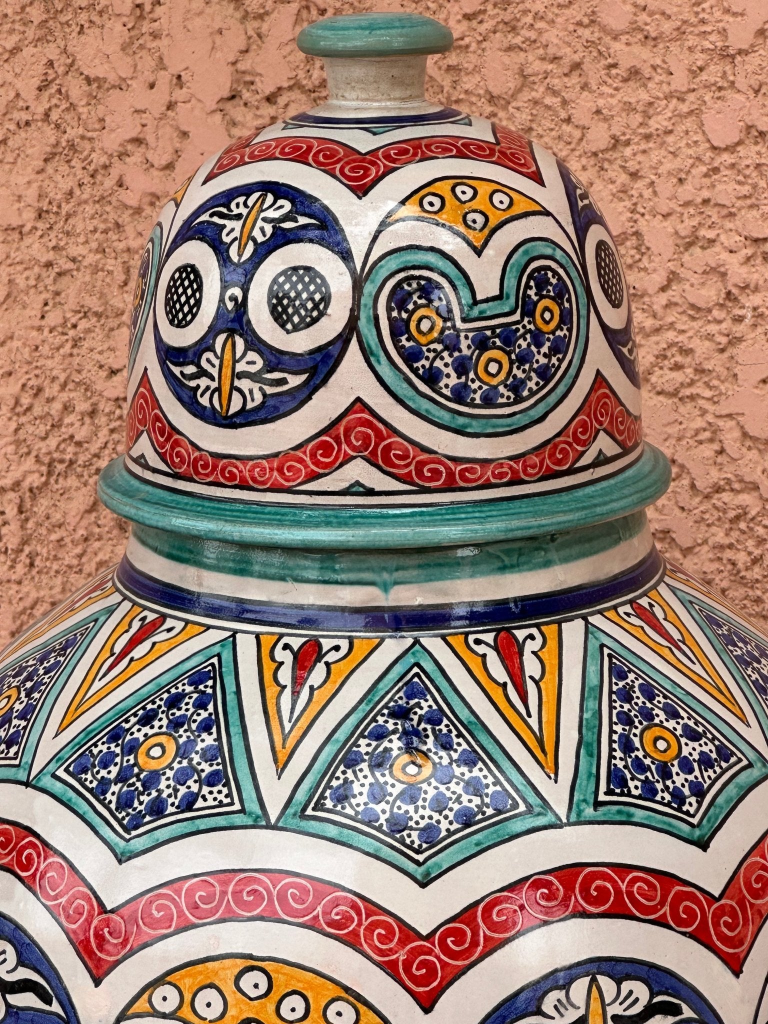 Base kora vase coloured Marrakech - Artisan Stories