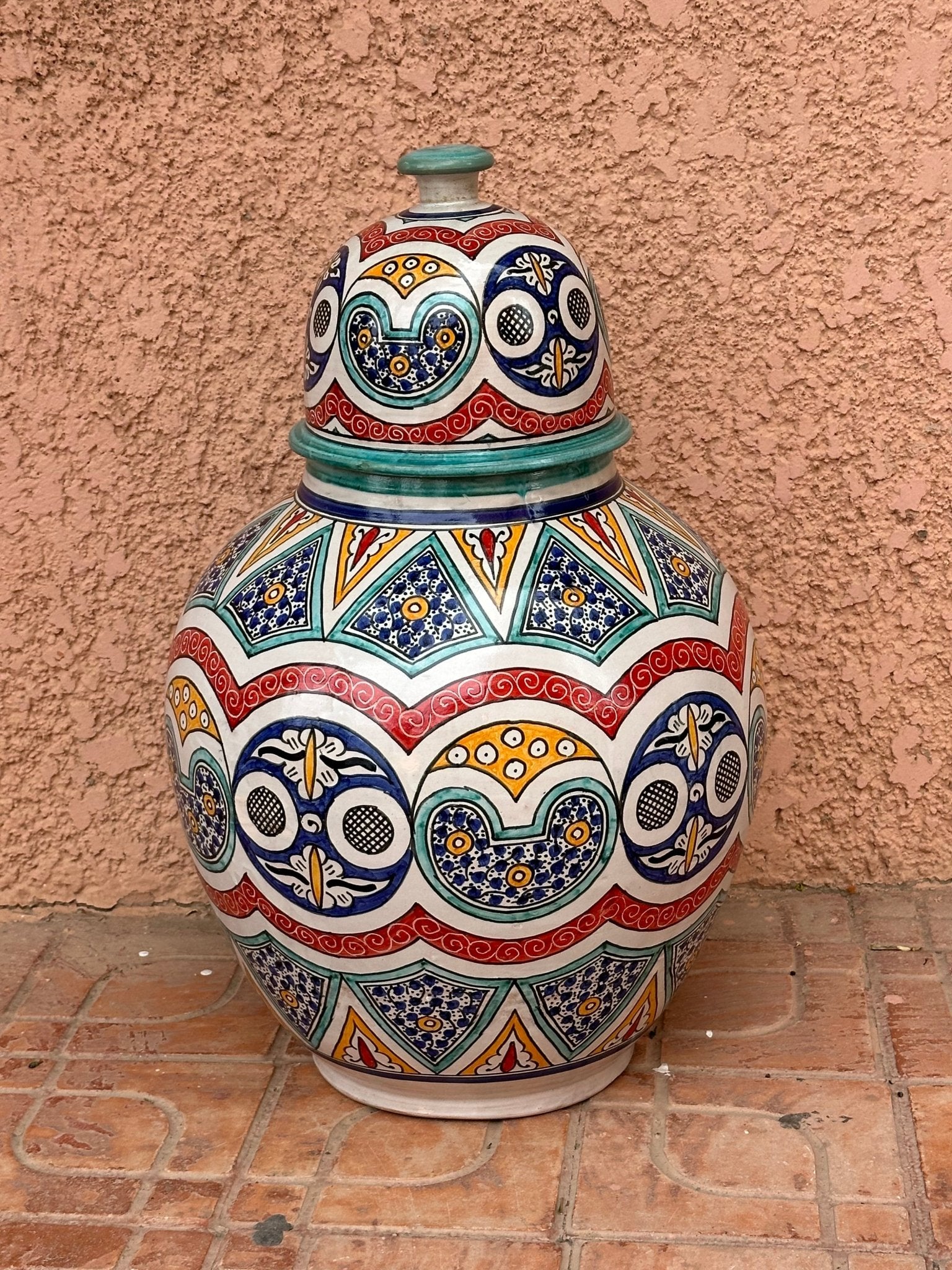 Base kora vase coloured Marrakech - Artisan Stories