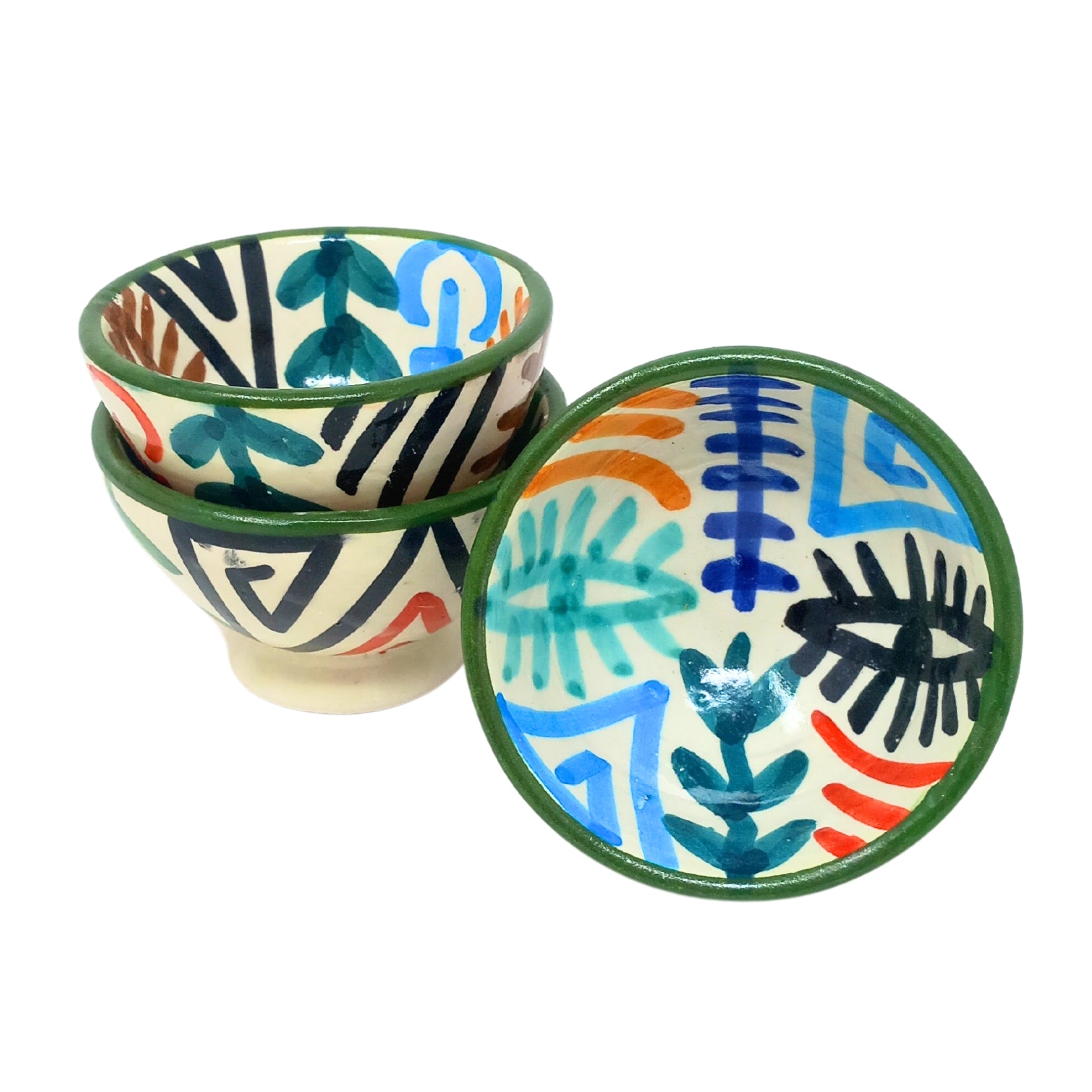 Berber Symbols hand painted Ceramic Mini Bowl - Artisan Stories