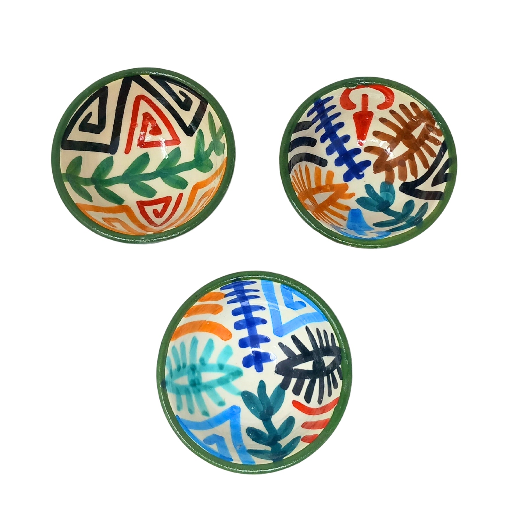 Berber Symbols hand painted Ceramic Mini Bowl - Artisan Stories