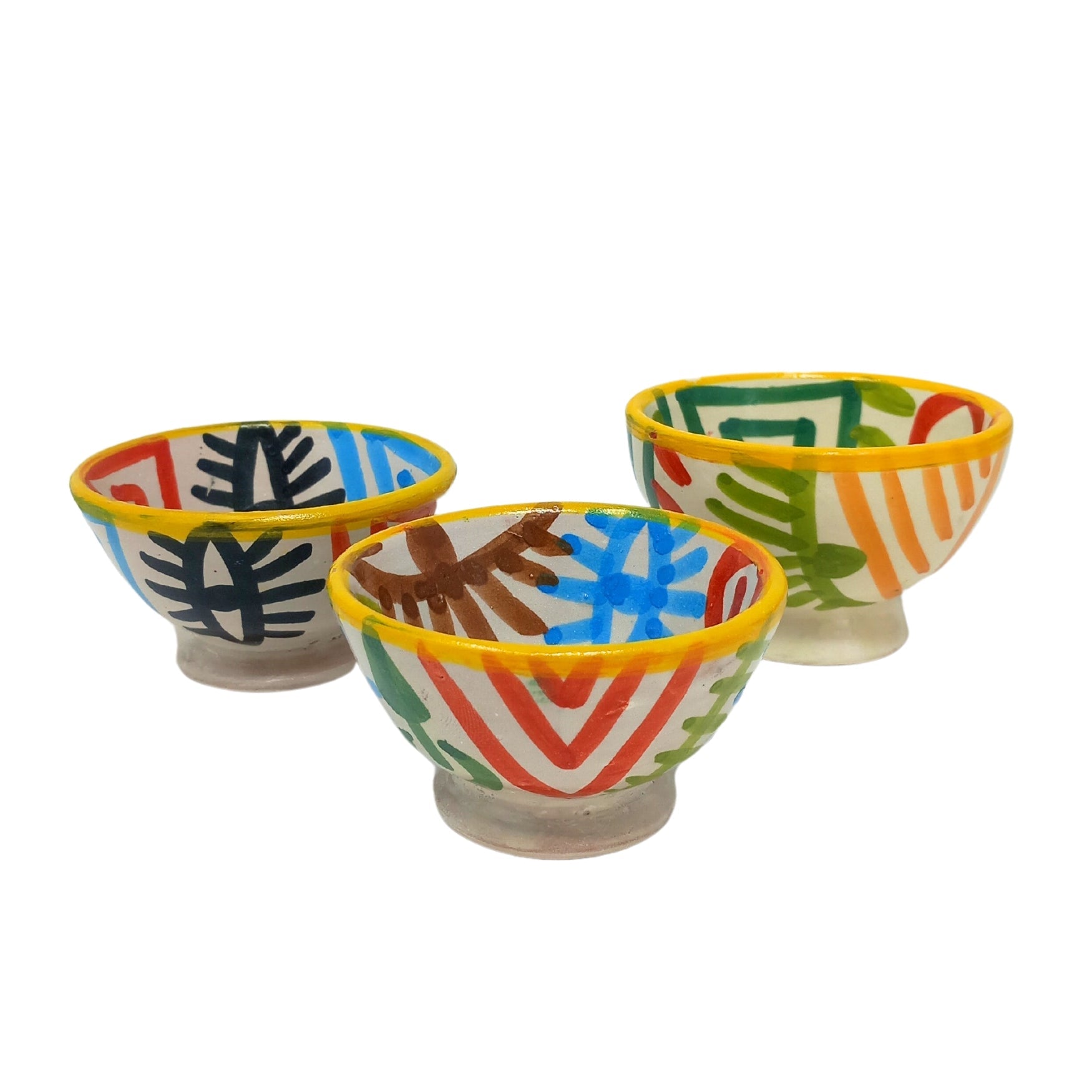 Berber Symbols hand painted Ceramic Mini Bowl - Artisan Stories